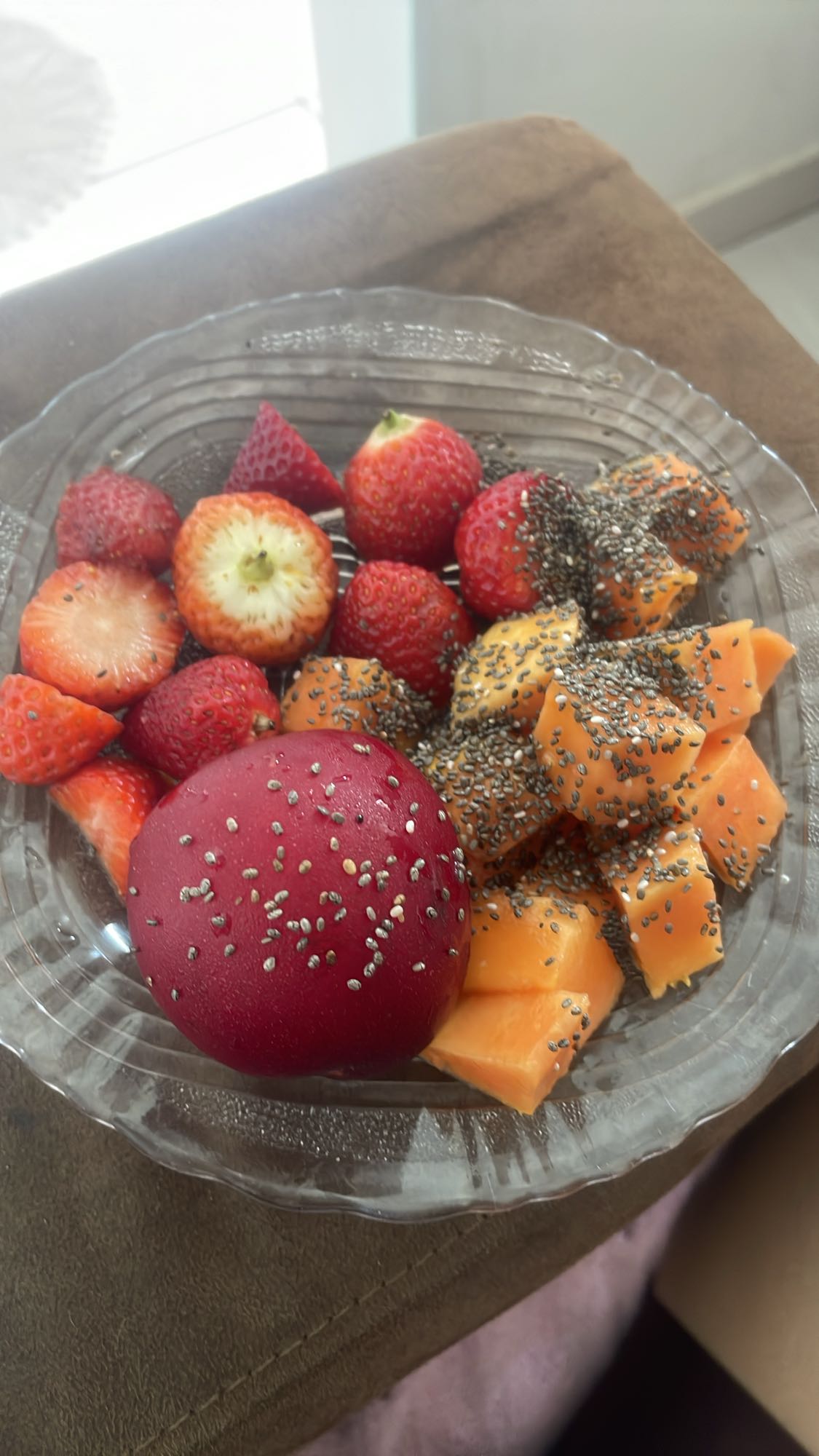 Frutas com chia