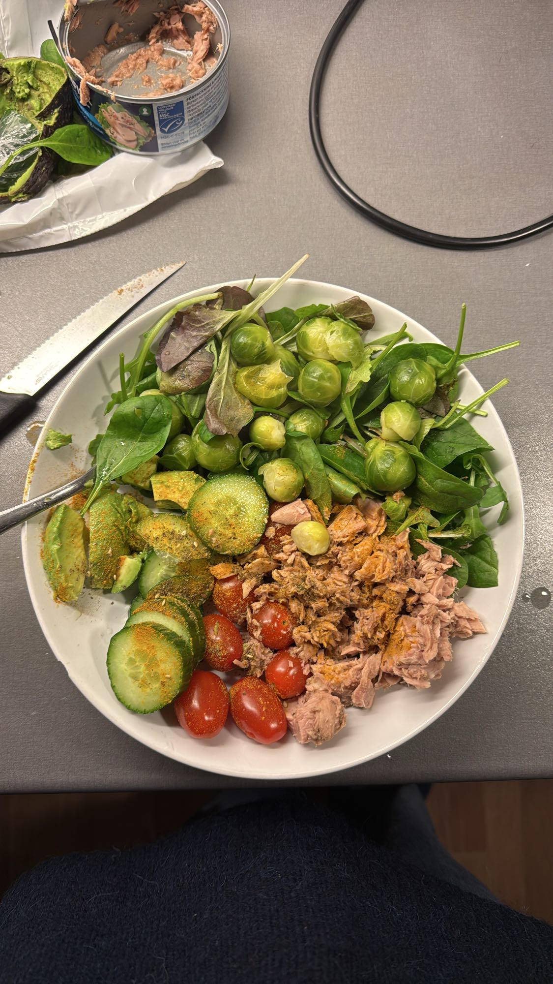Tonfisksallad med grönsaker
