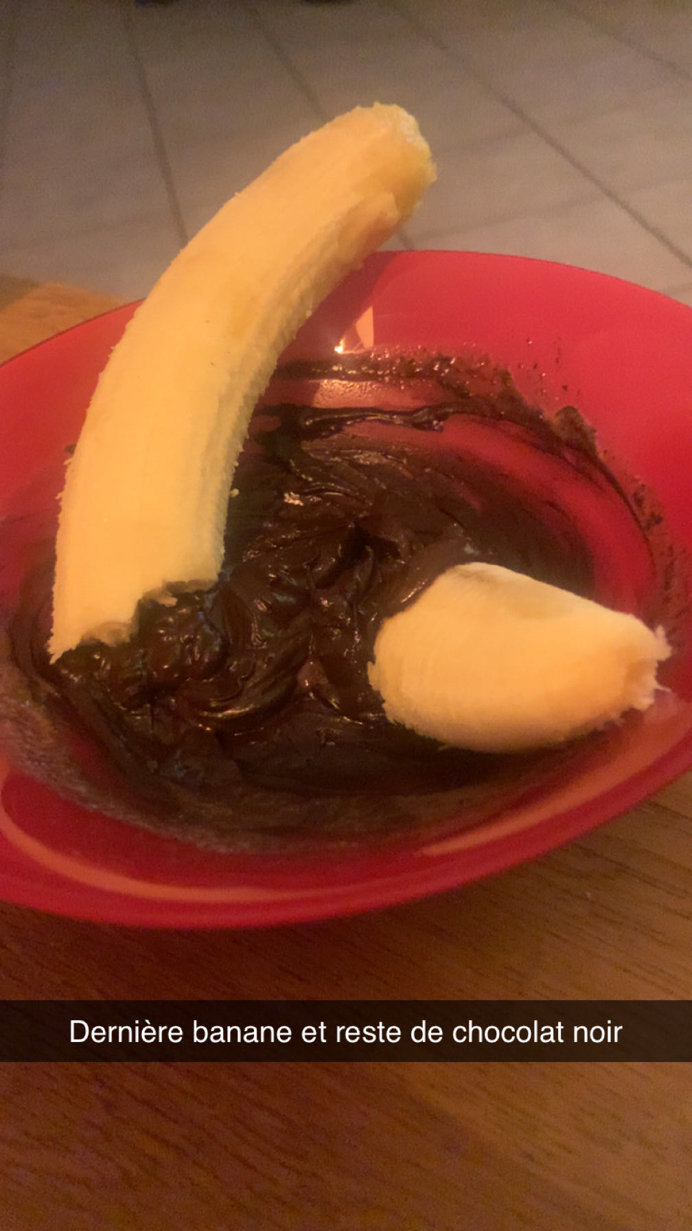 Banane et chocolat noir