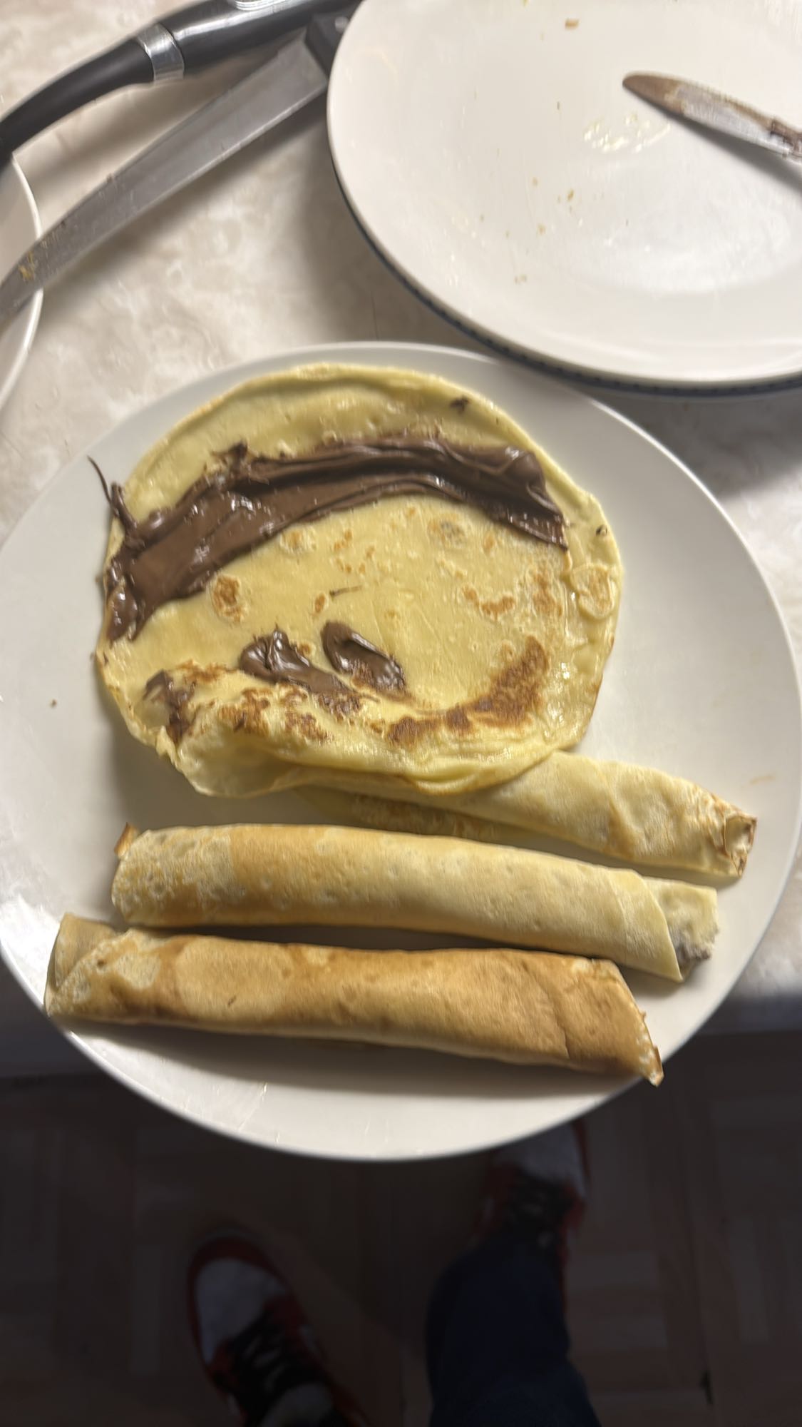 Crêpes au chocolat