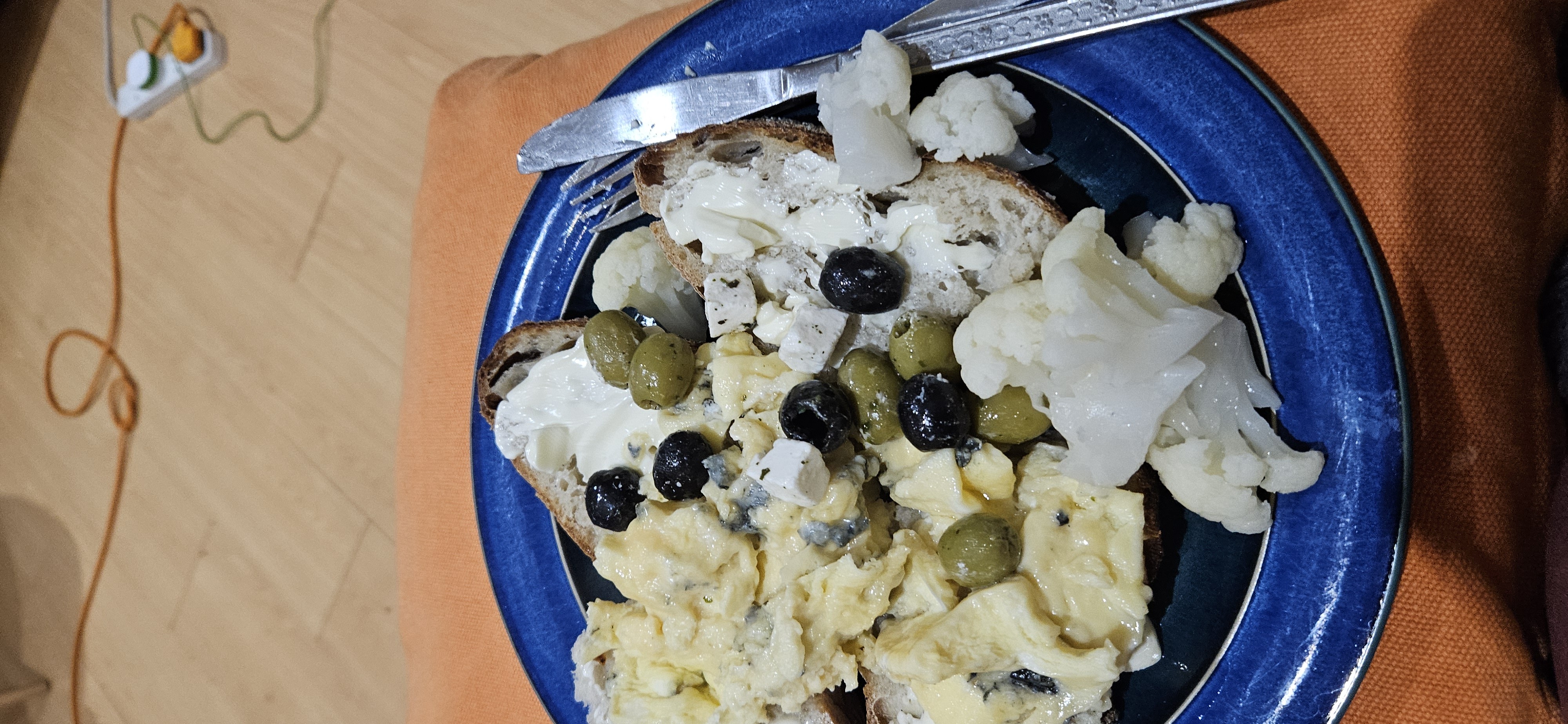 Scrambled Egg Toast Plate