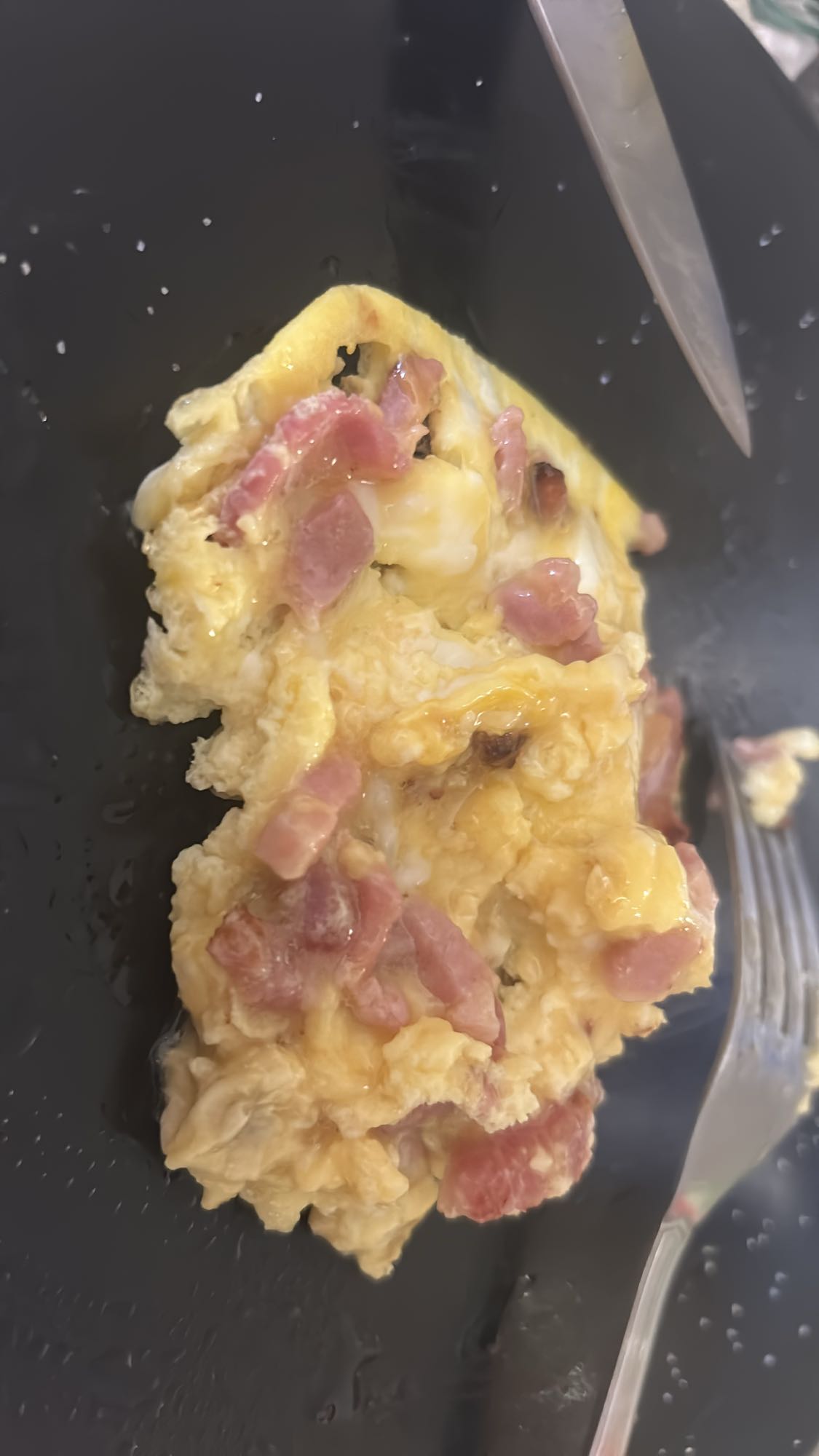 Omelette aux lardons