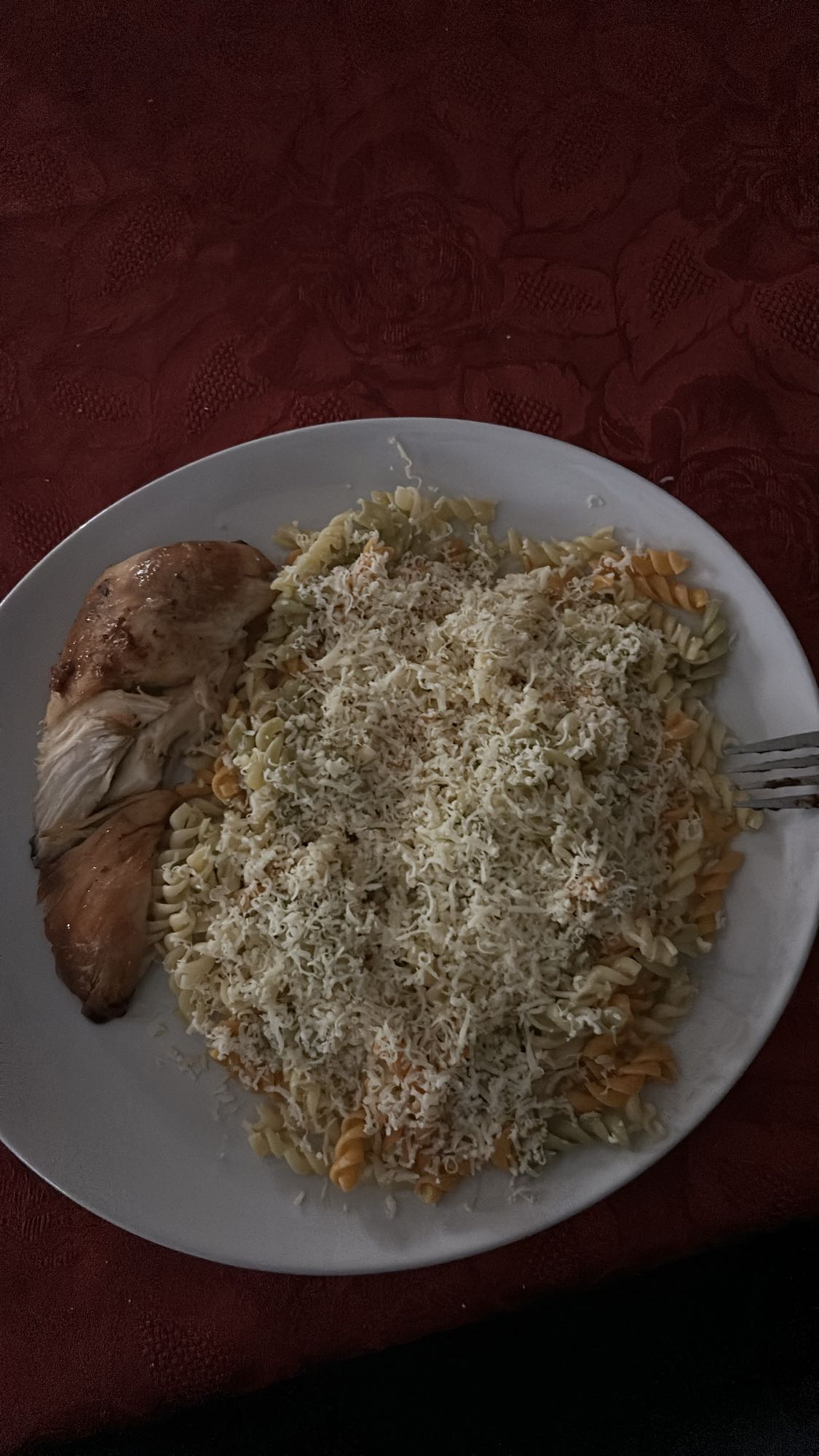 Pâtes au poulet et fromage