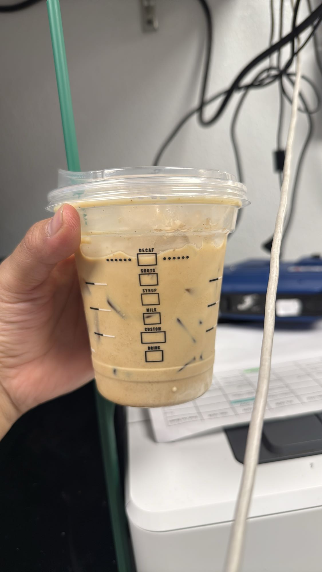 Iced Coffee with Sugar-Free Vanilla and Heavy Cream