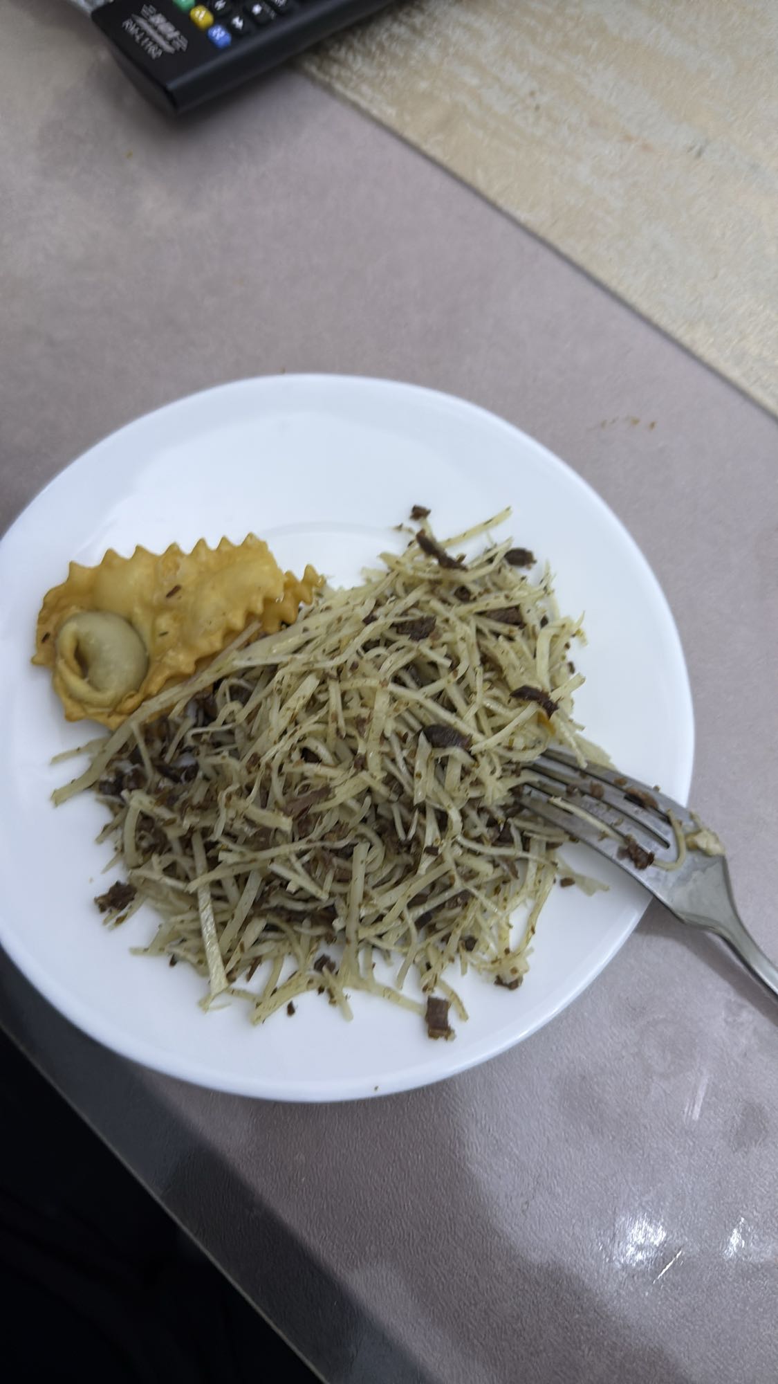 вермишель с мясом и самса