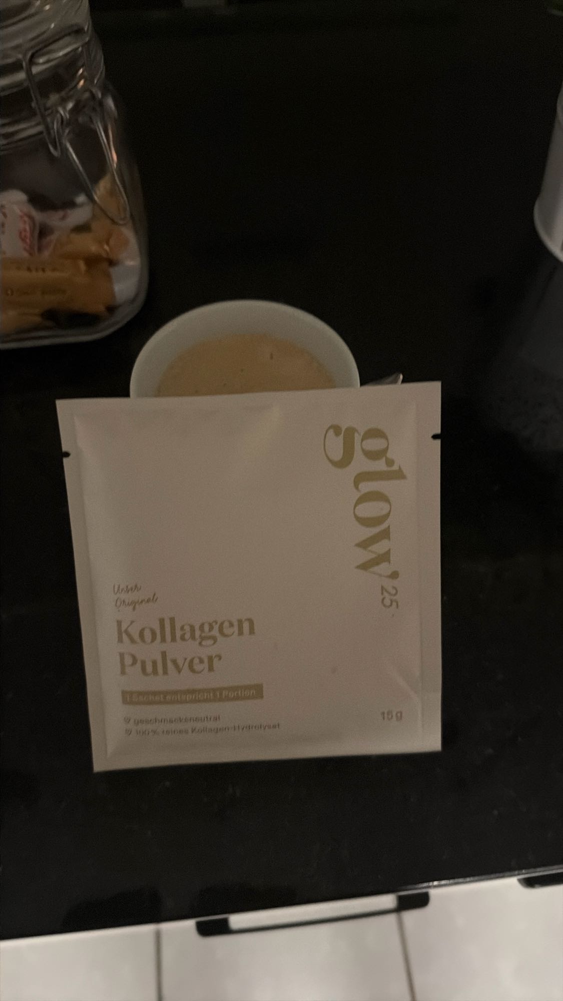 Kollagen Pulver Getränk