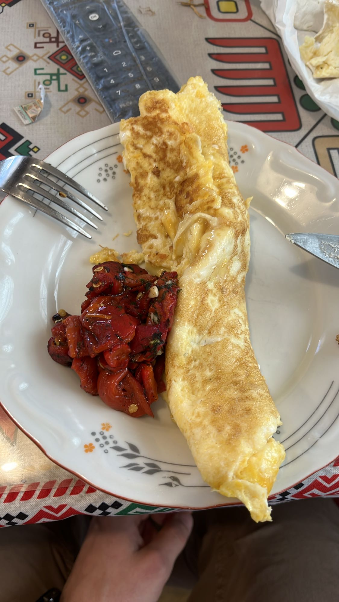 Омлет с чушки