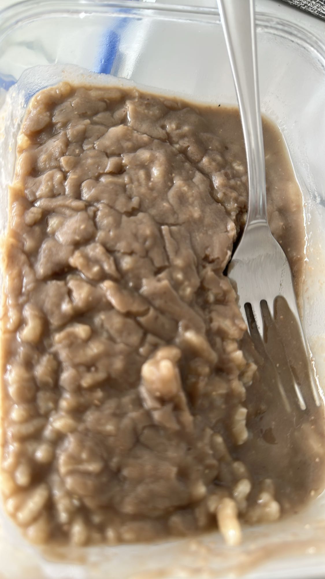 Brown rice and beans mash