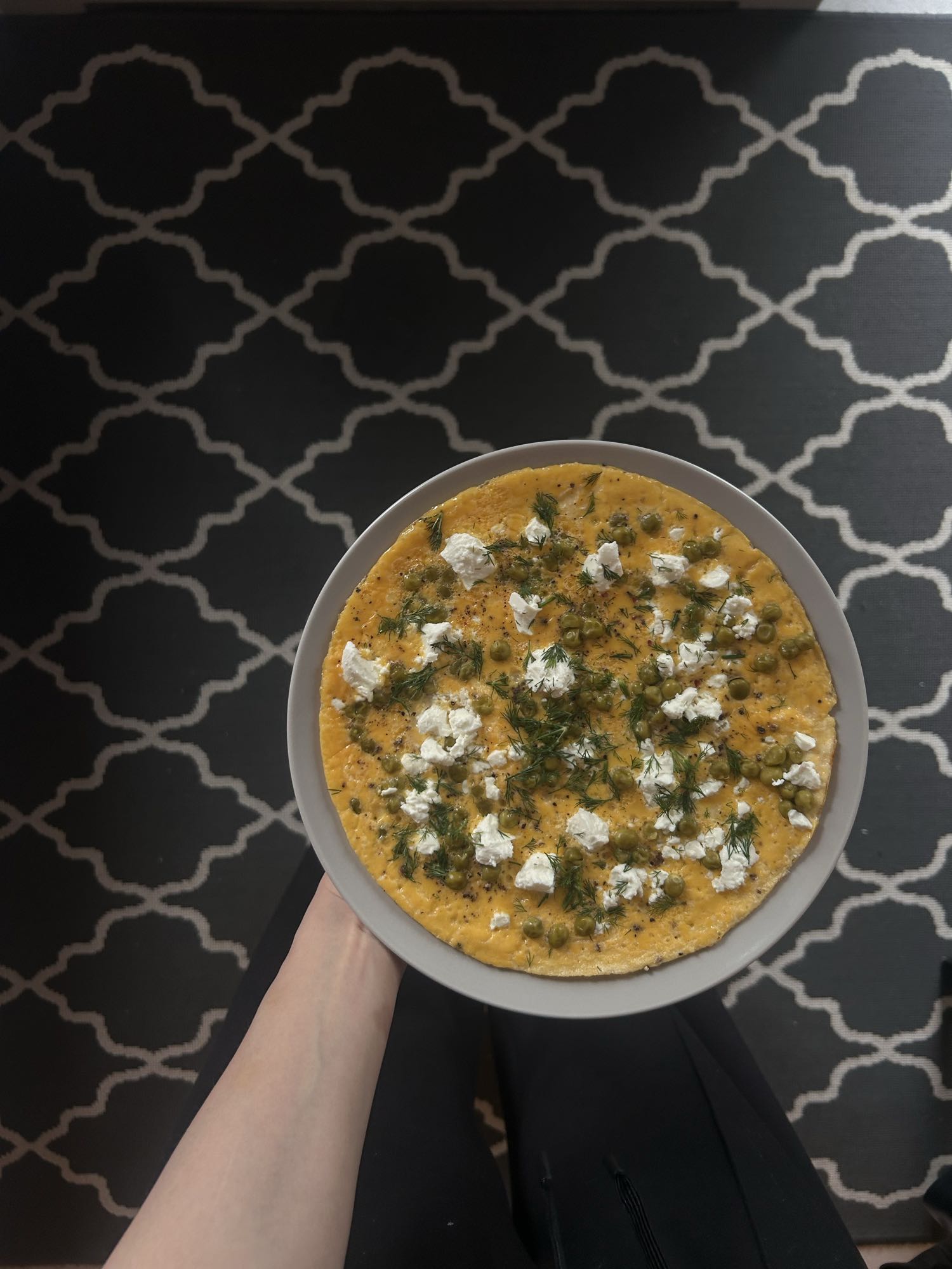 Овощной омлет с сыром