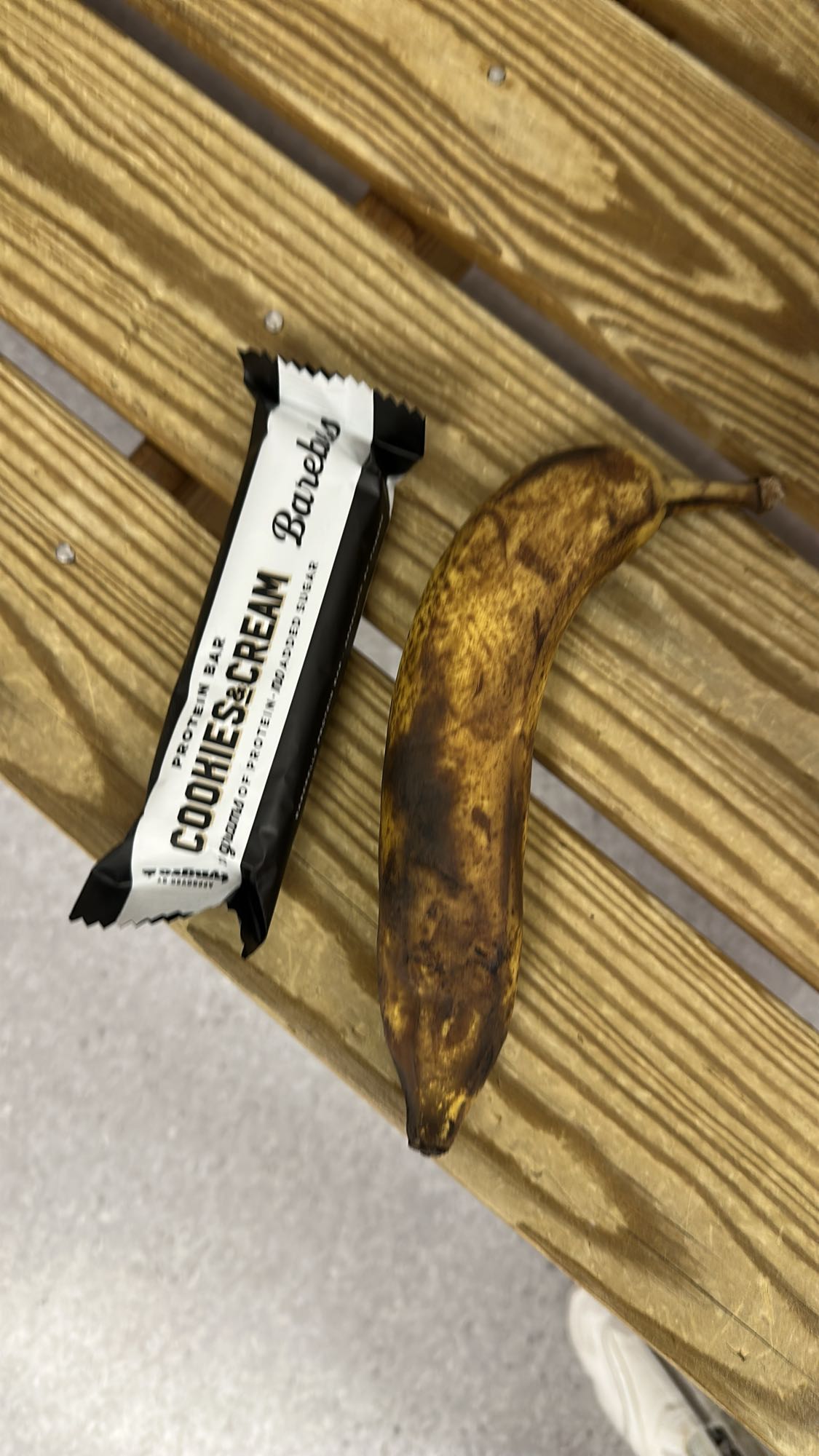 Proteinbar och banan