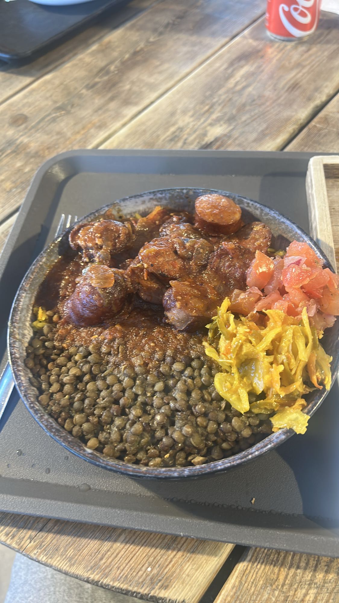 Ragoût de saucisse et lentilles