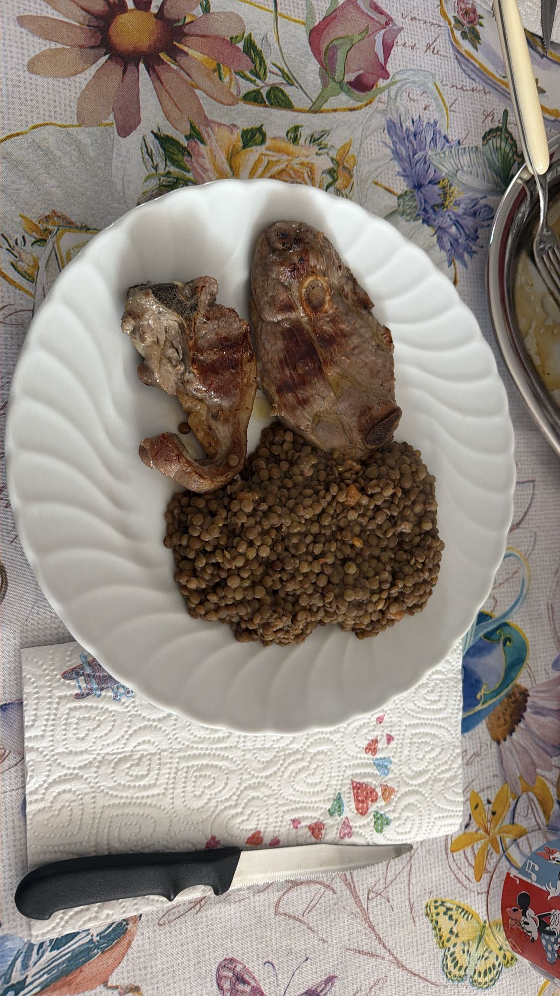 Lamb and lentils