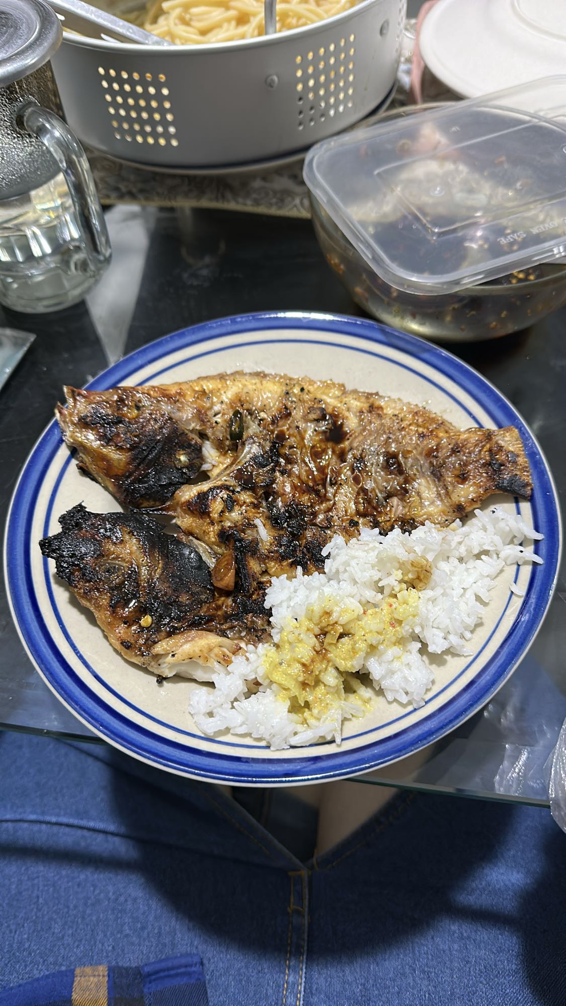Grilled Fish with Rice
