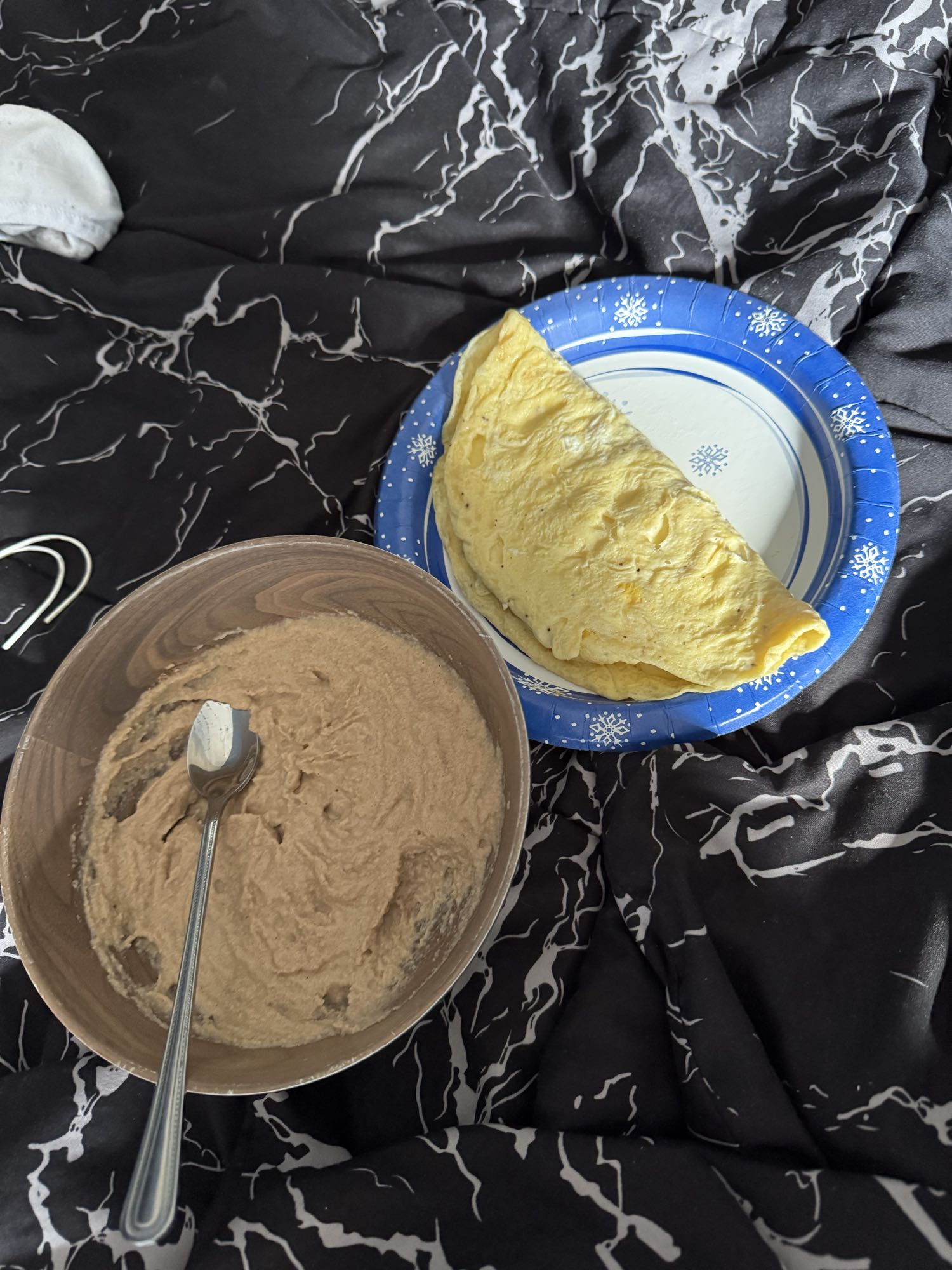 Tortilla con nestum y queso