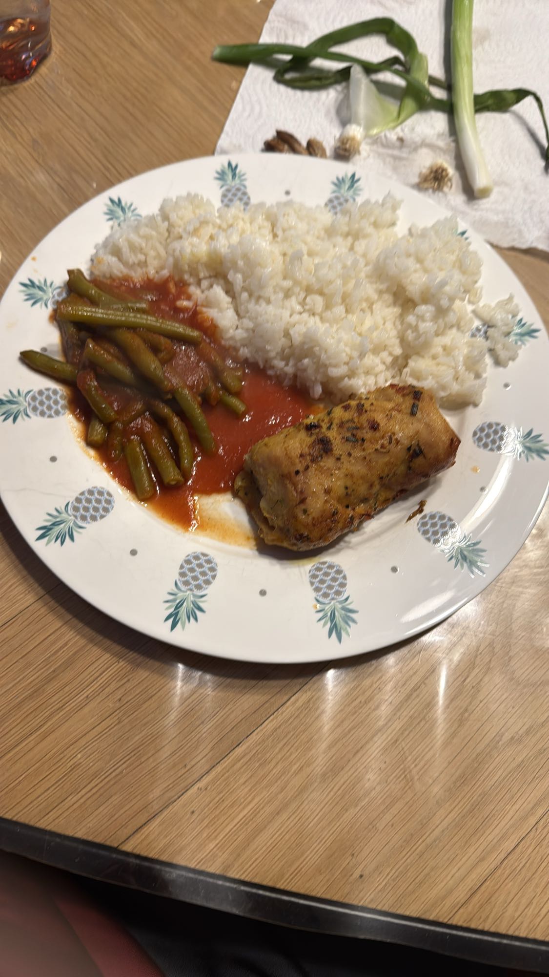 Rice with chicken & beans