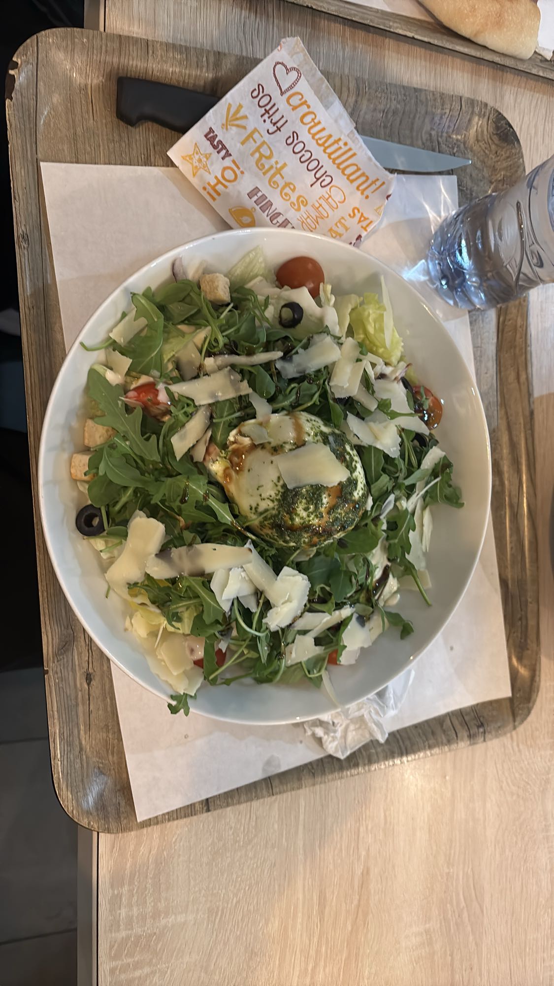 Salade burrata fraîche