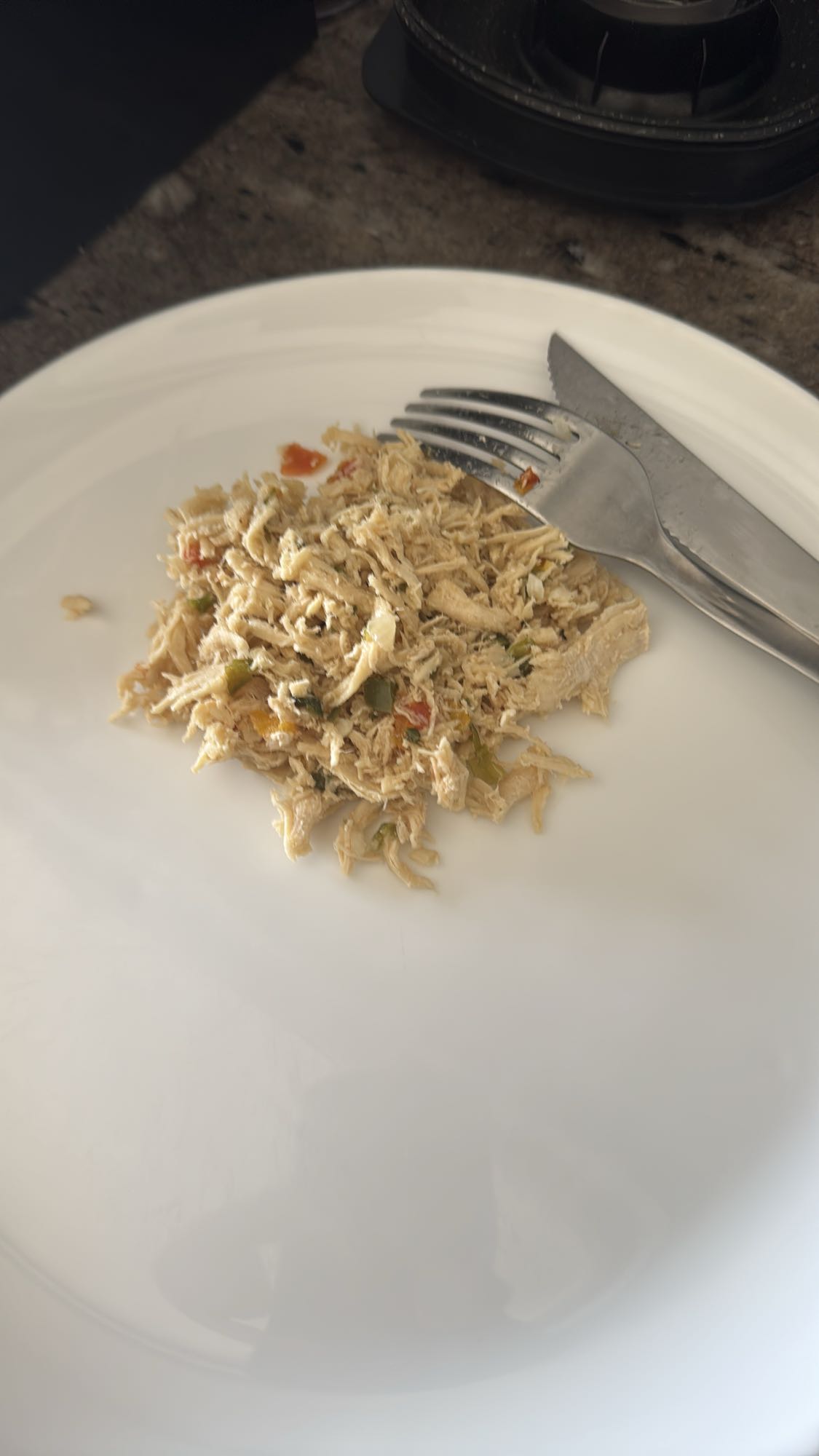 Frango desfiado simples