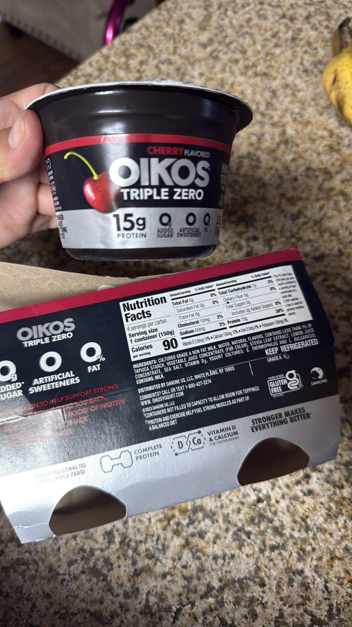 Oikos Cherry Greek Yogurt