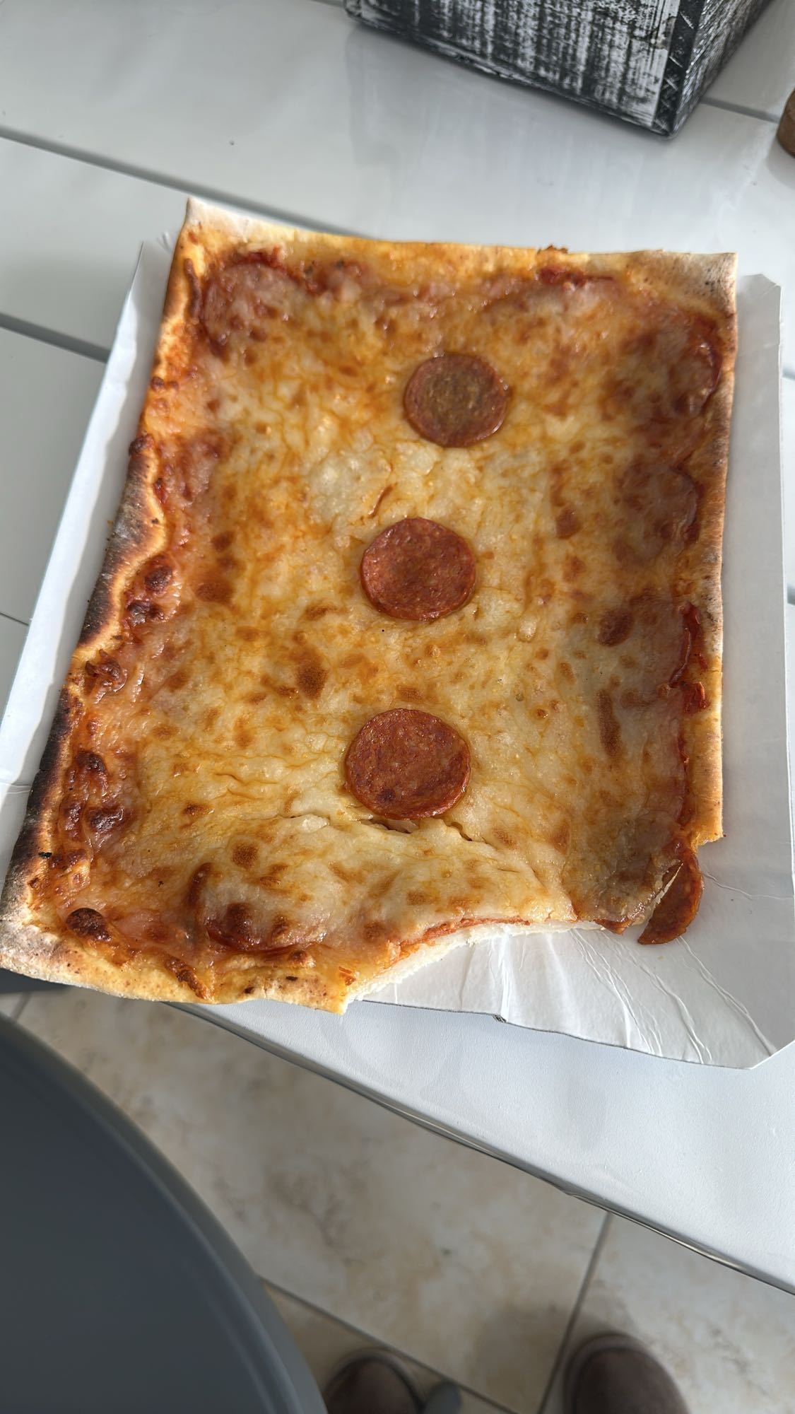 Rectangular Pepperoni Pizza