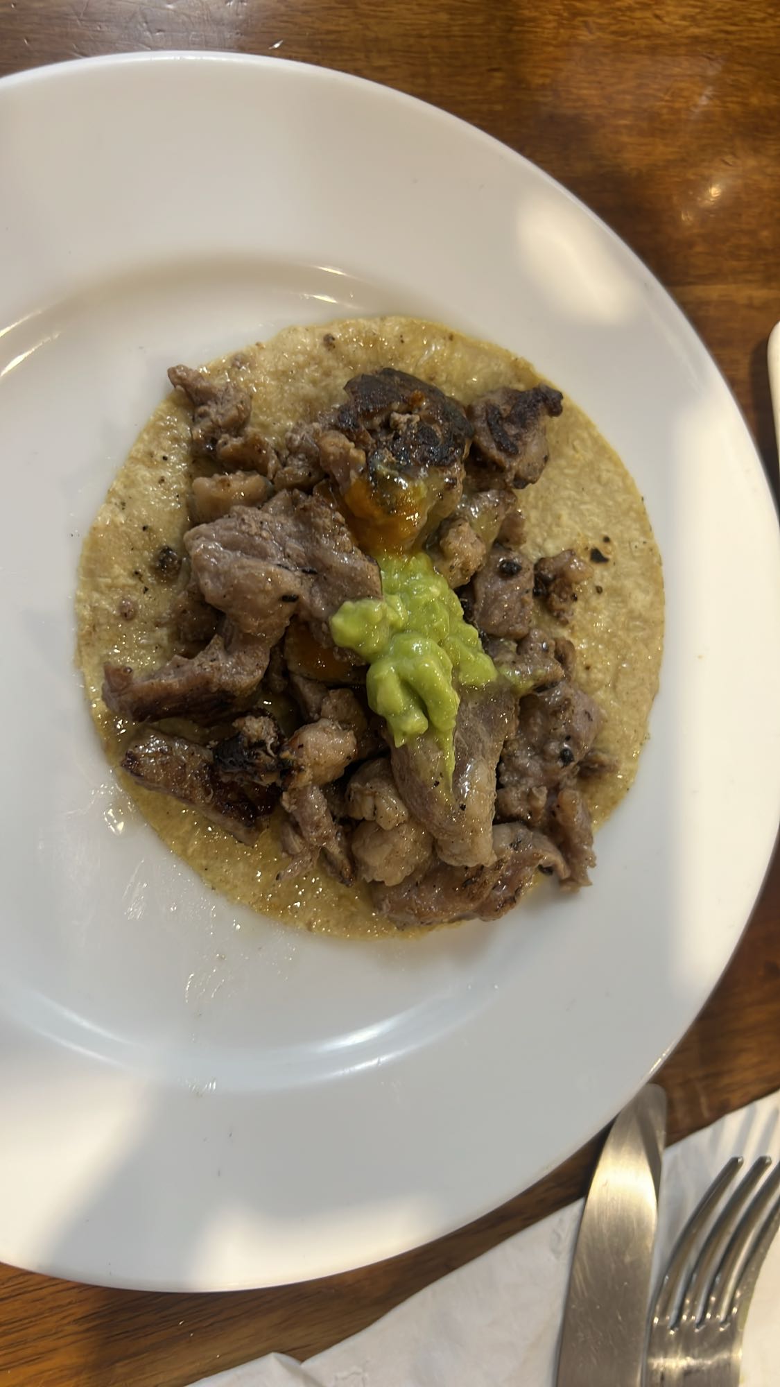 Taco de carne asada