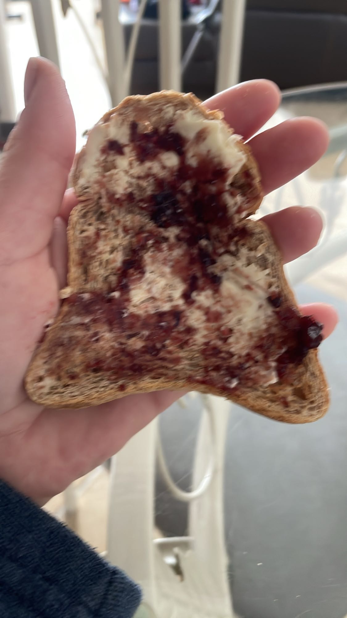 Tartine confiture beurre