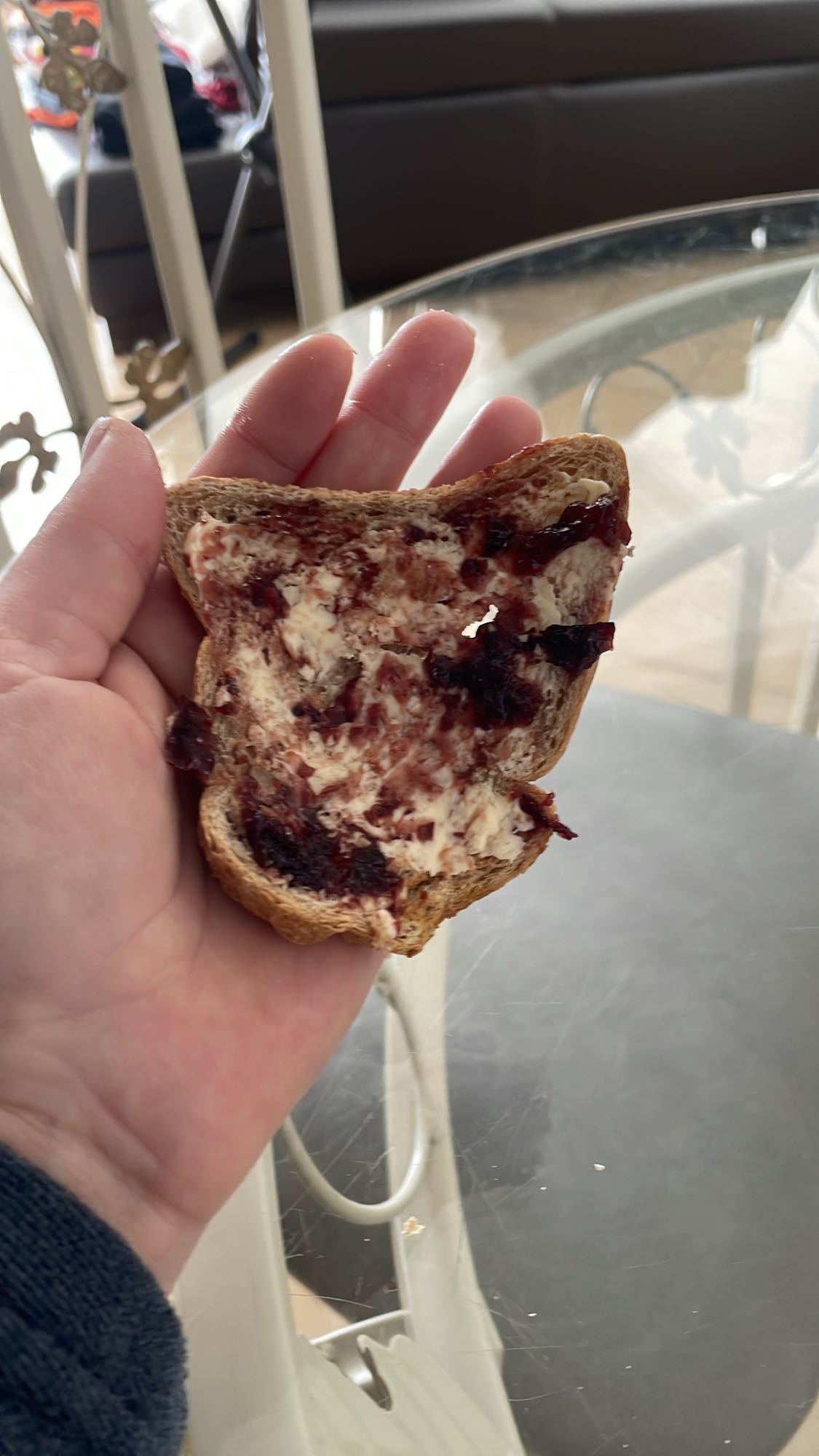 Tartine confiture beurre