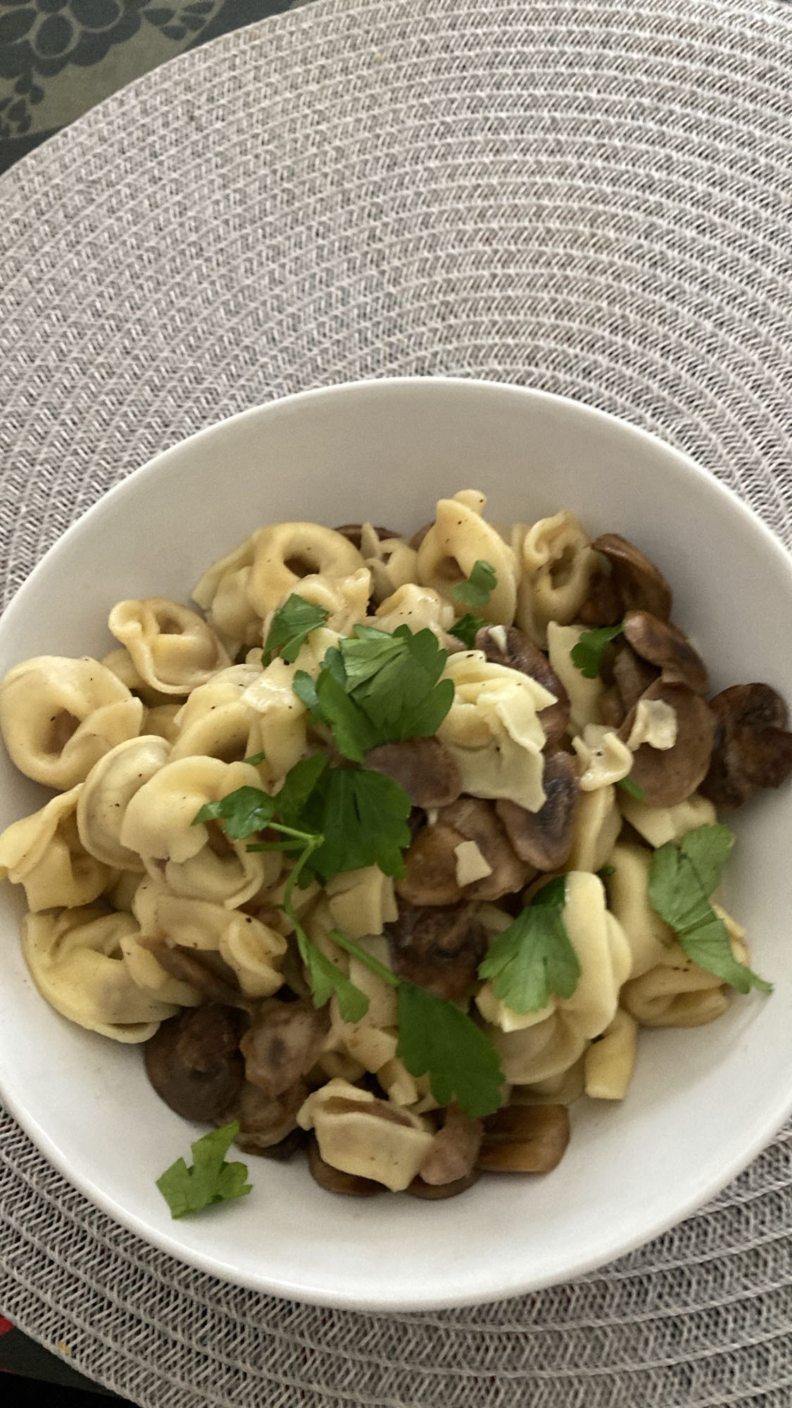Tortellini med svamp