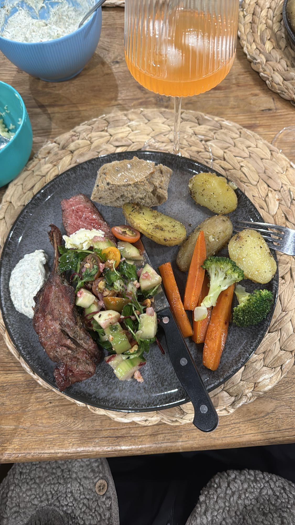 Grillteller mit Gemüse