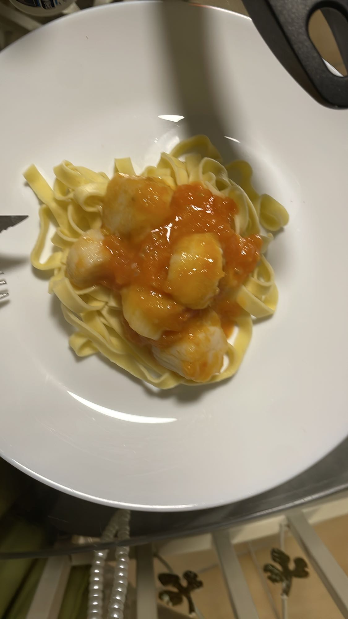 Tagliatelles aux noix de Saint-Jacques