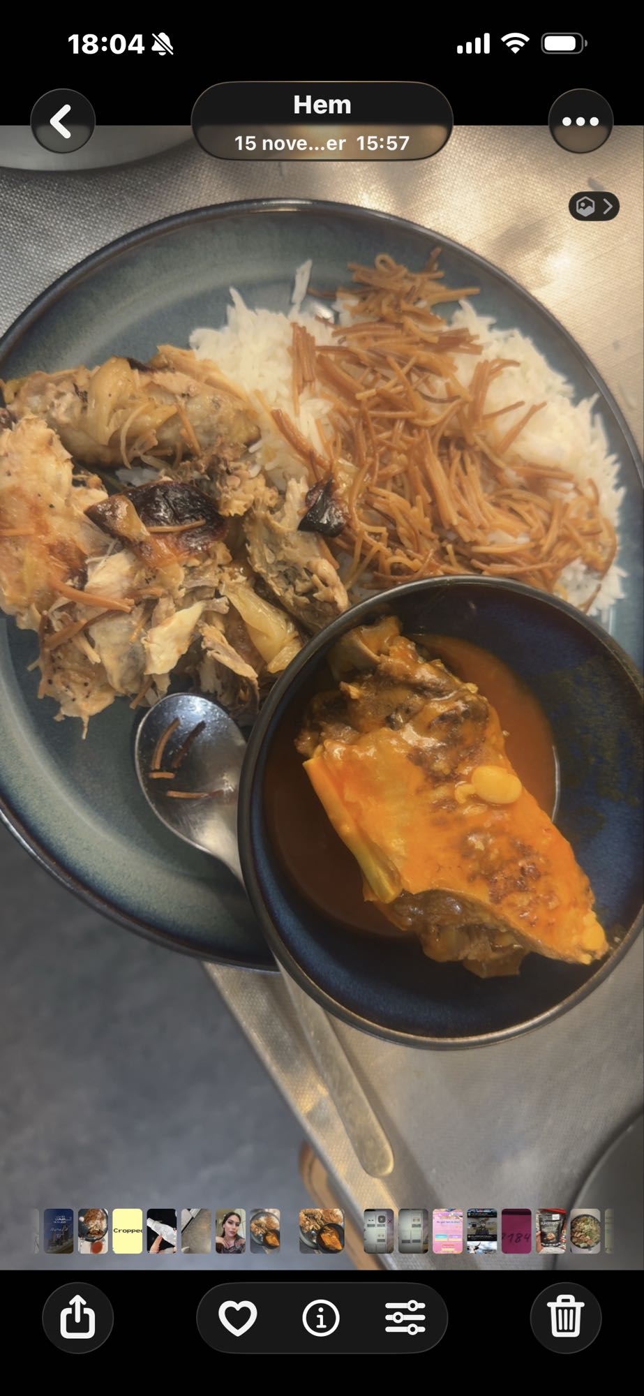 Kyckling med ris och gryta