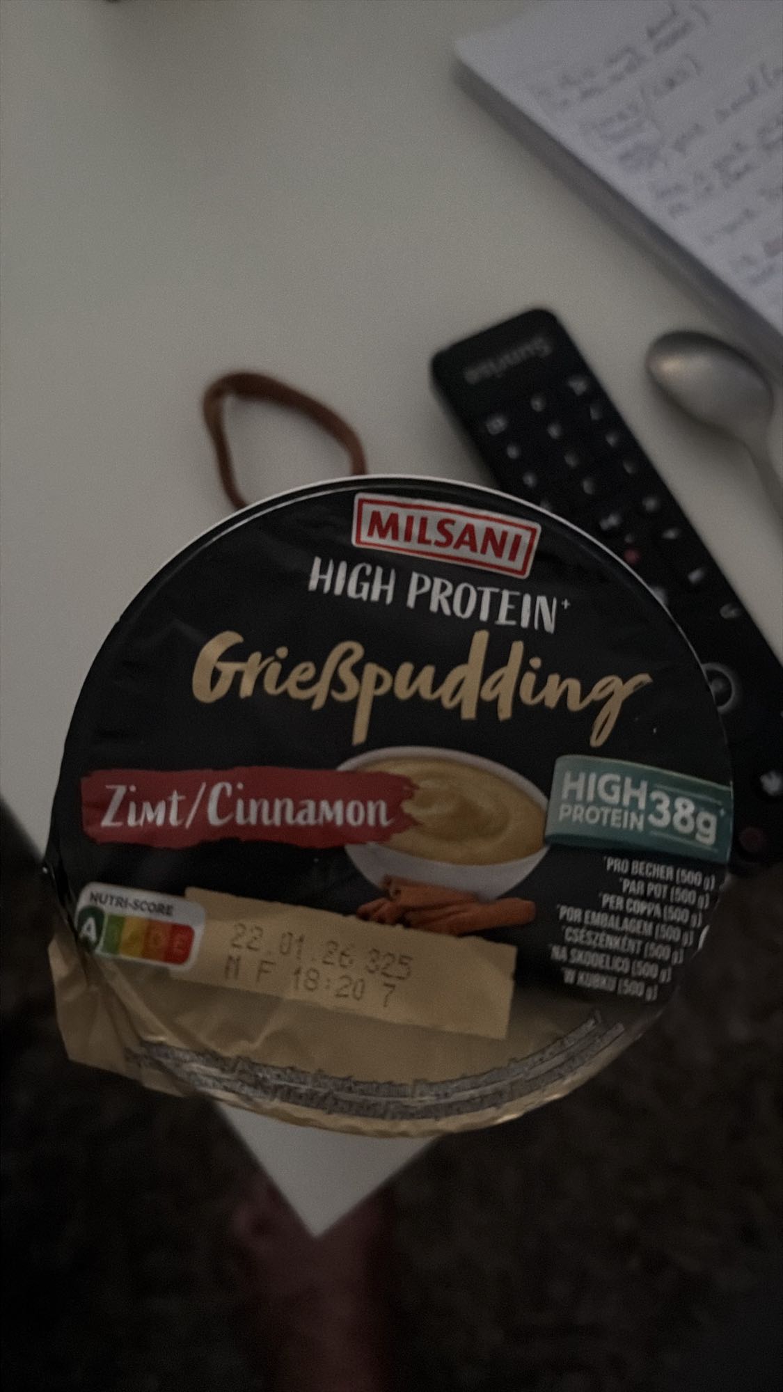 Grießpudding Zimt High Protein