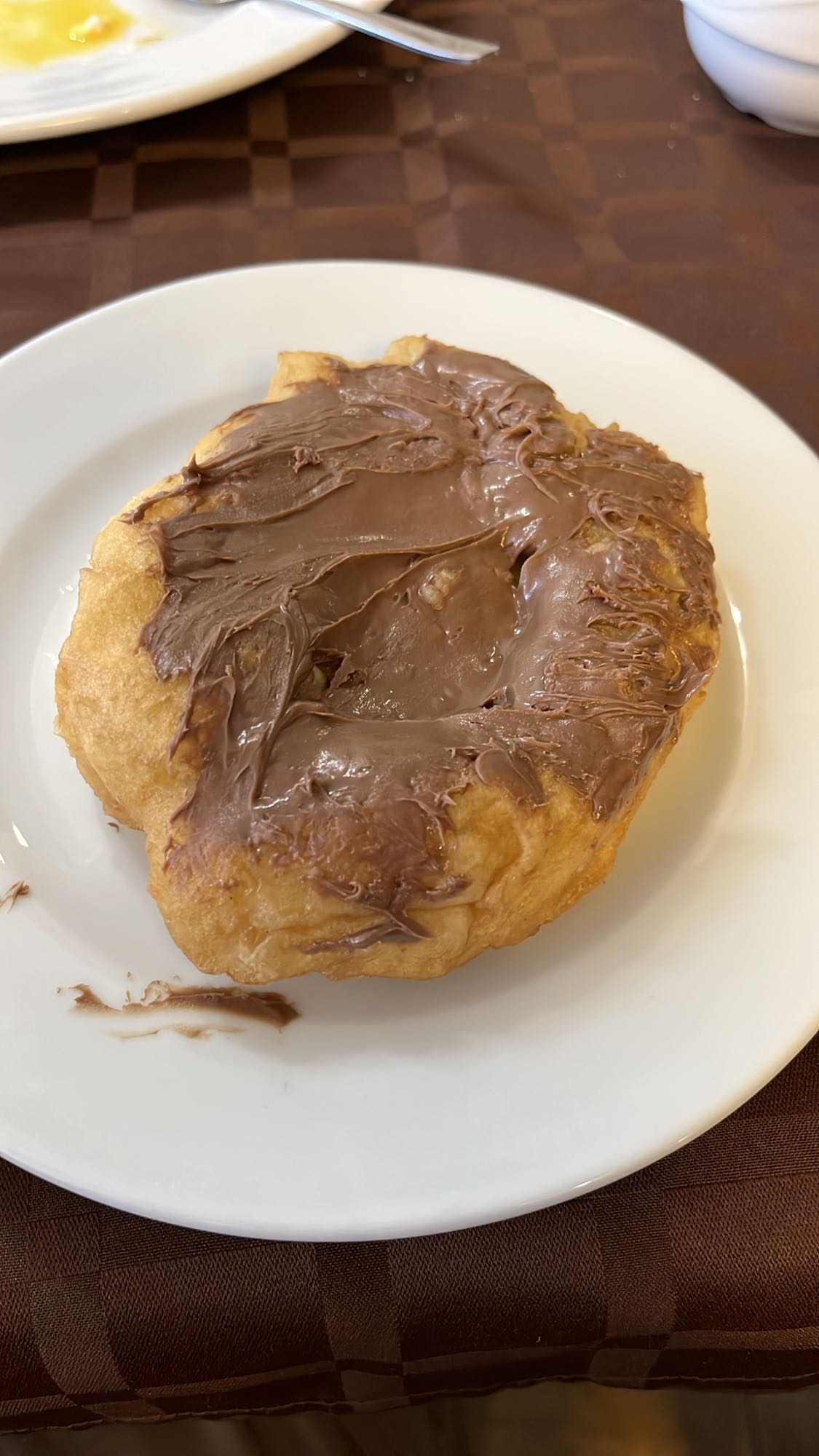 Пържено тесто с шоколад