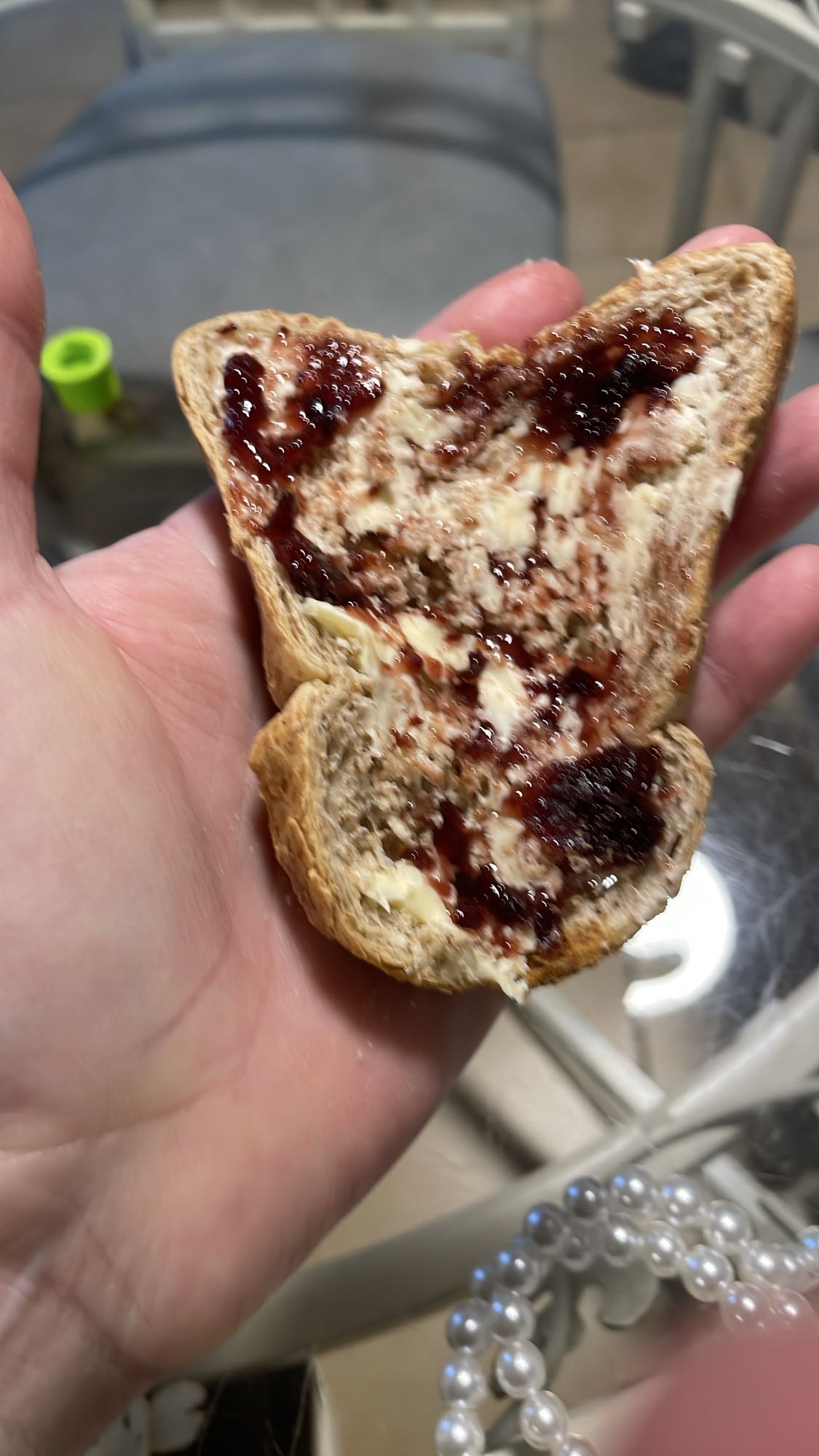 Tartine confiture beurre