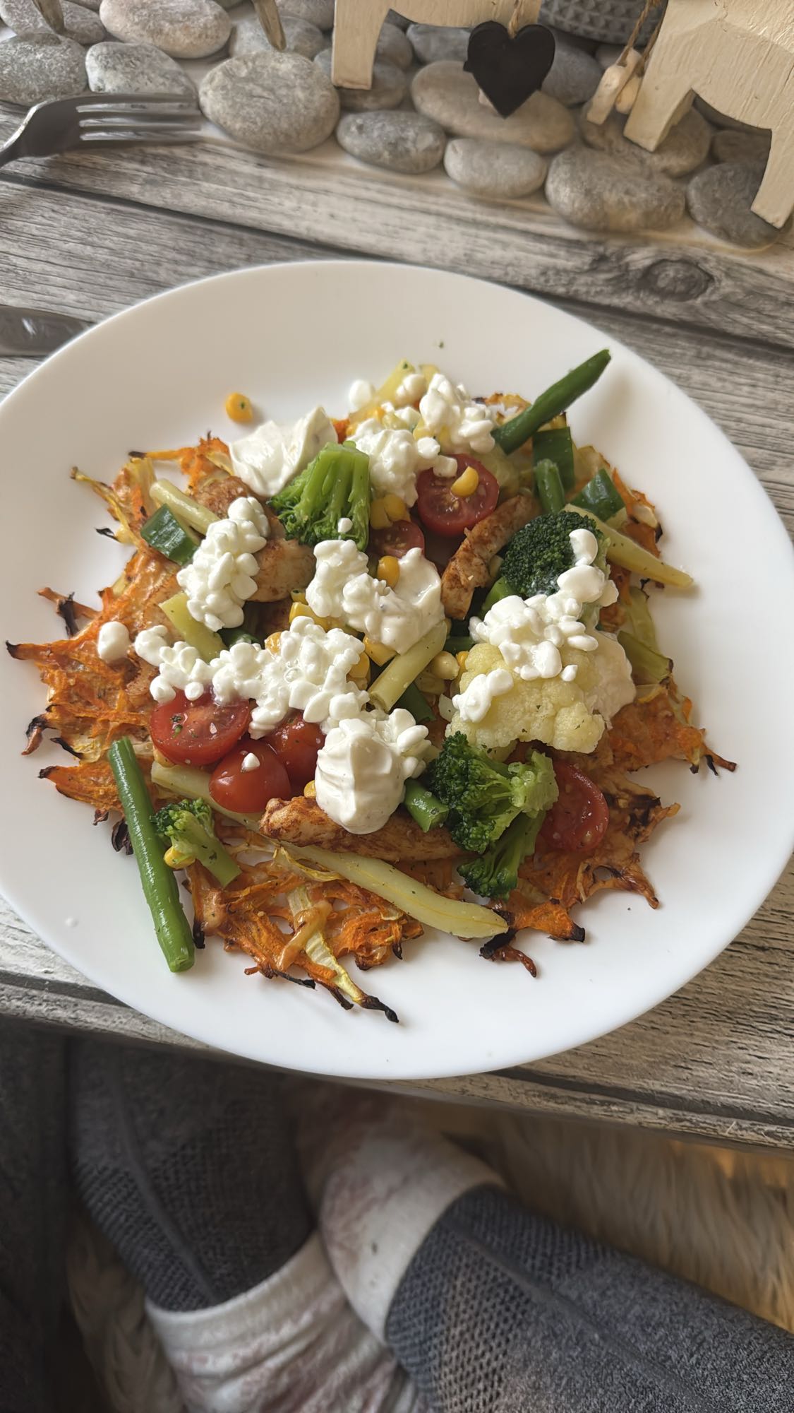 Grönsaksrösti med kyckling