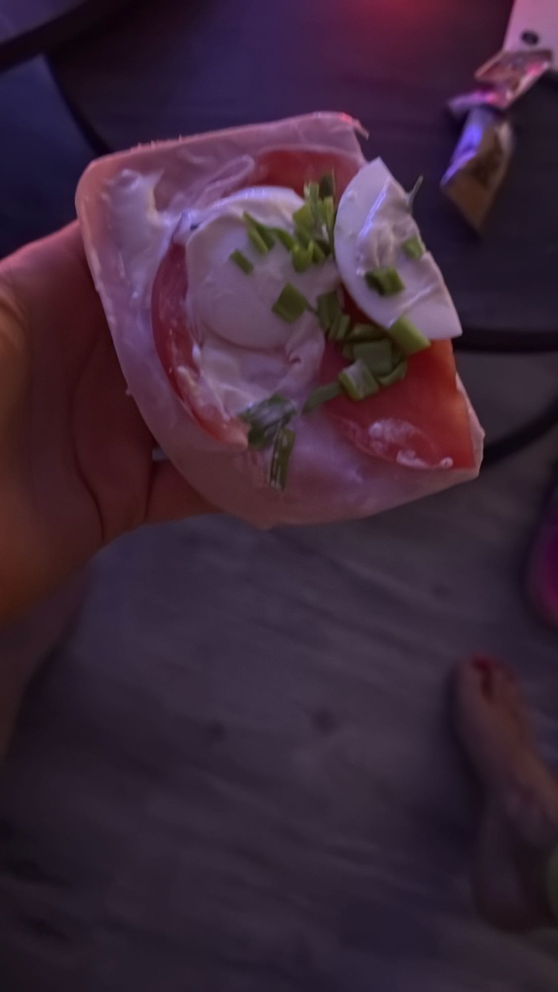 rolka z szynki i jajka