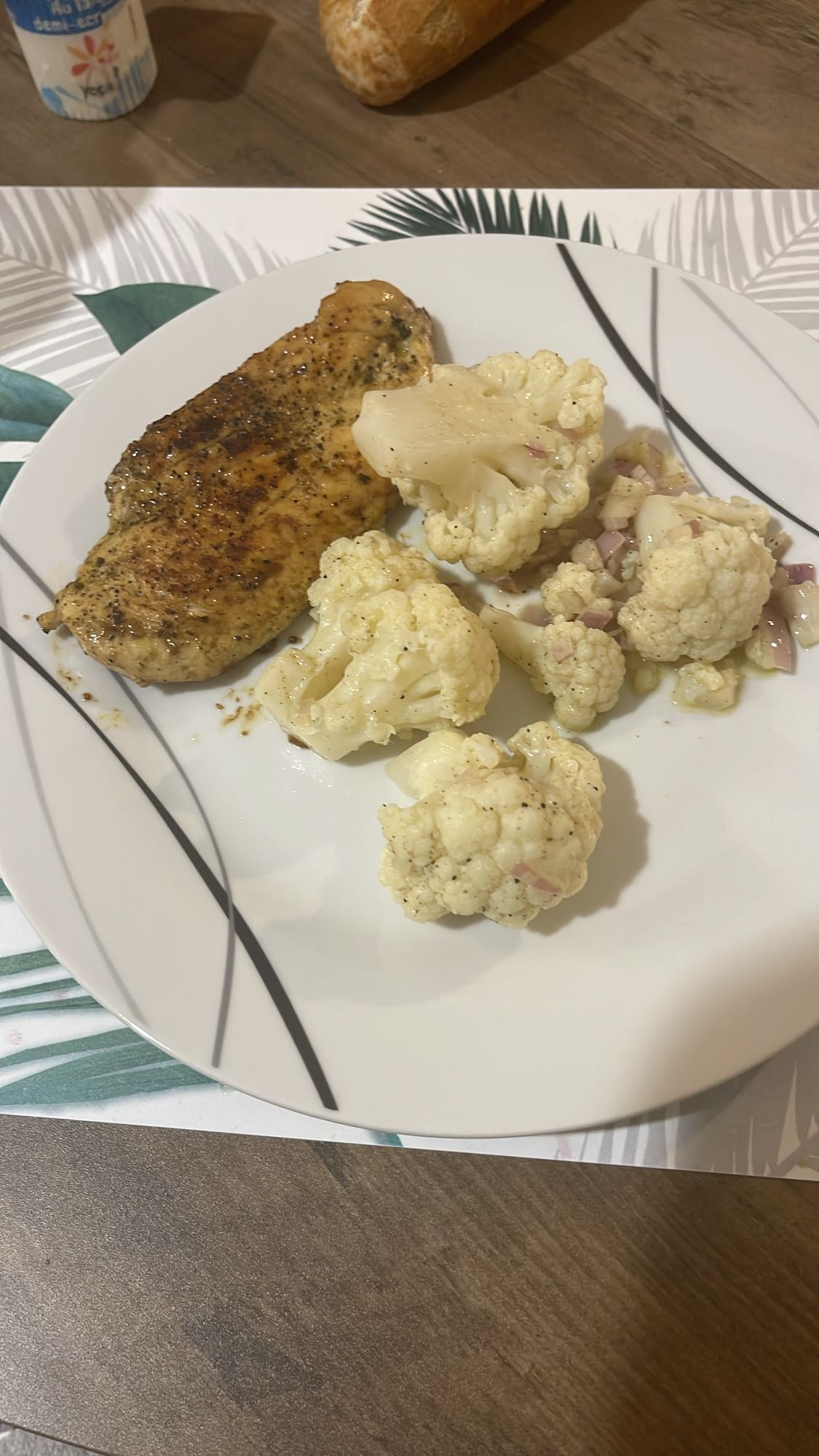 Poulet et chou-fleur