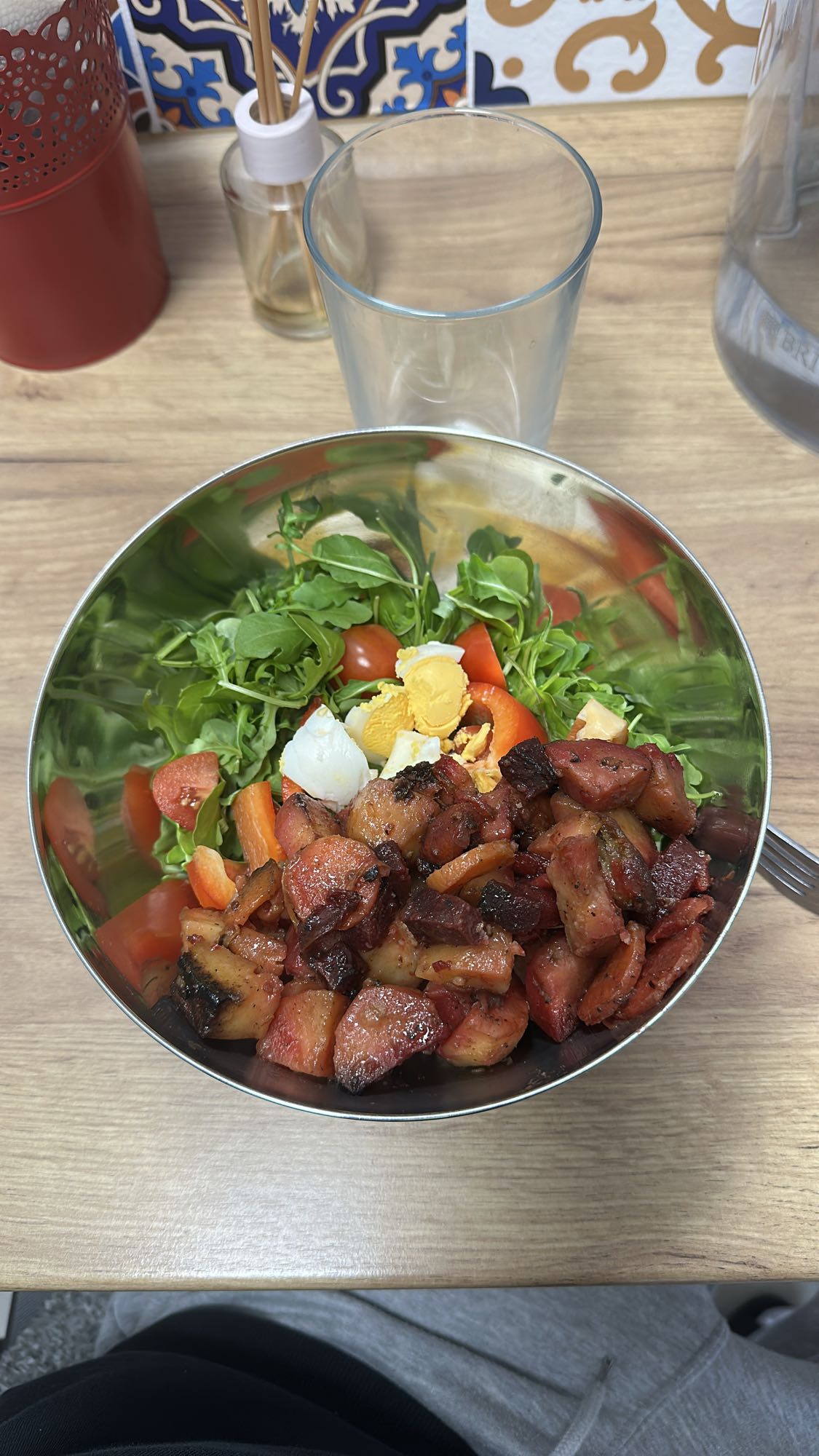 ensalada con vegetales asados