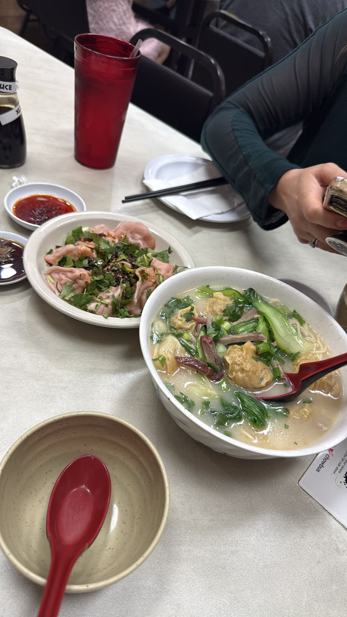 Wonton noodle soup & dumplings