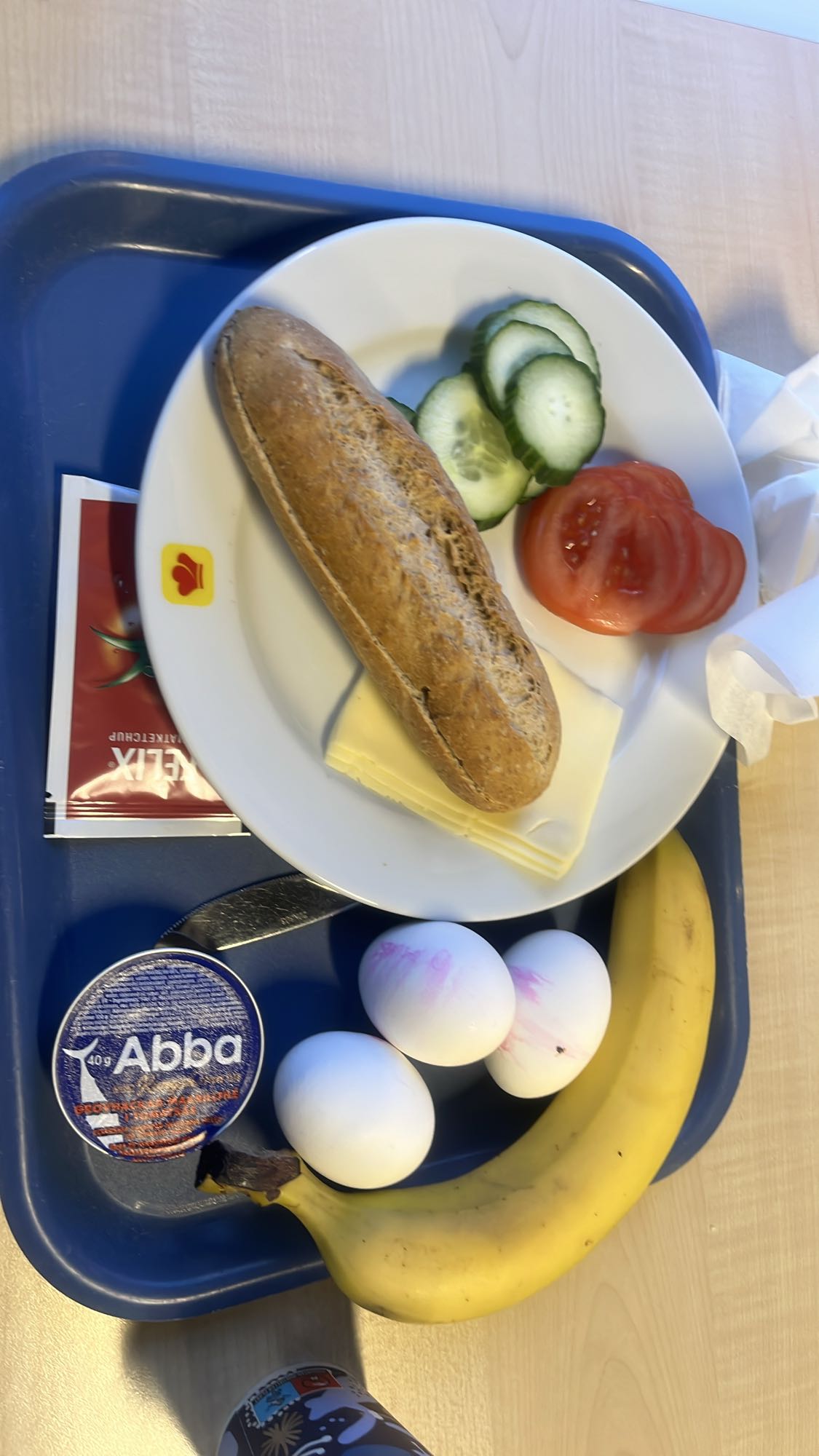 Eggs, Bread & Banana Plate