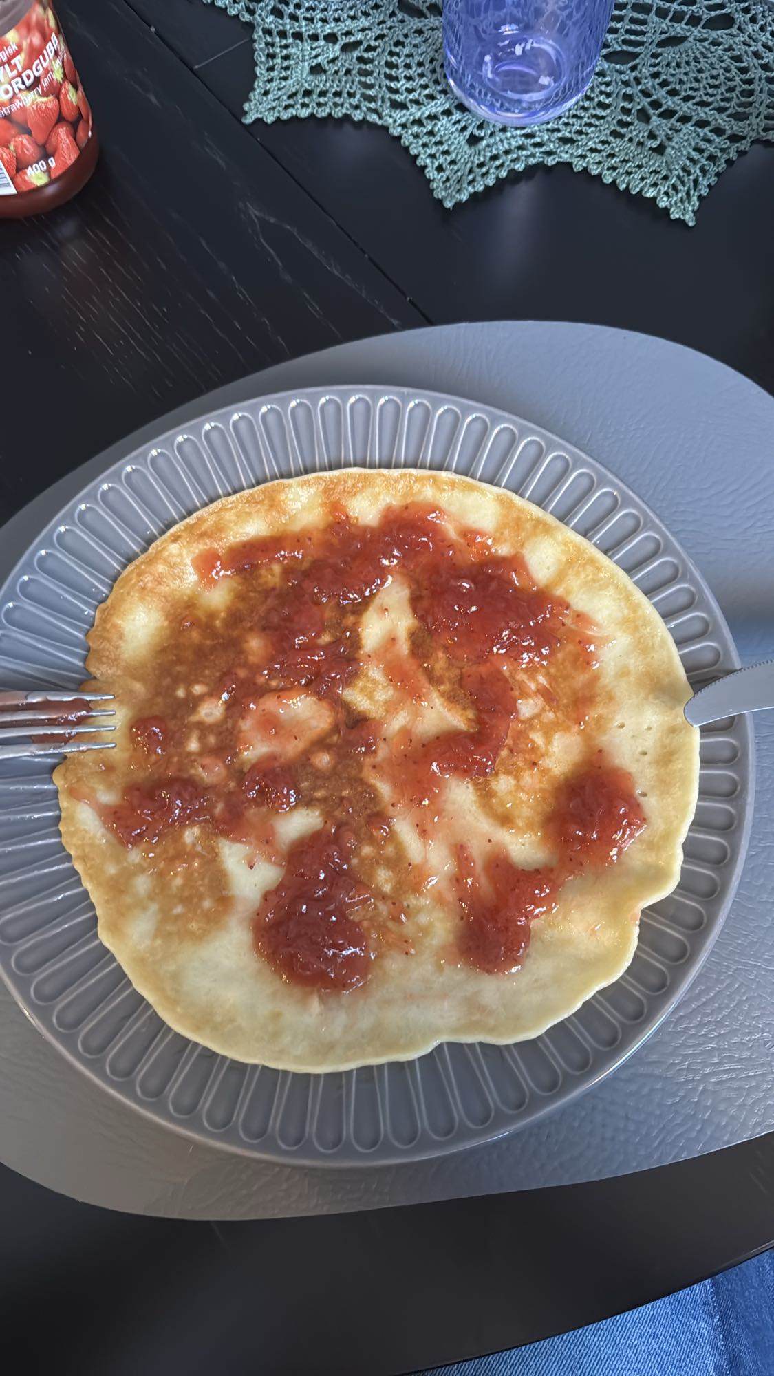 Pancake with jam