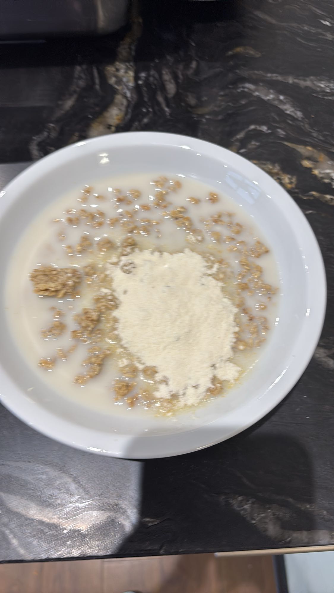 Céréales au lait et poudre