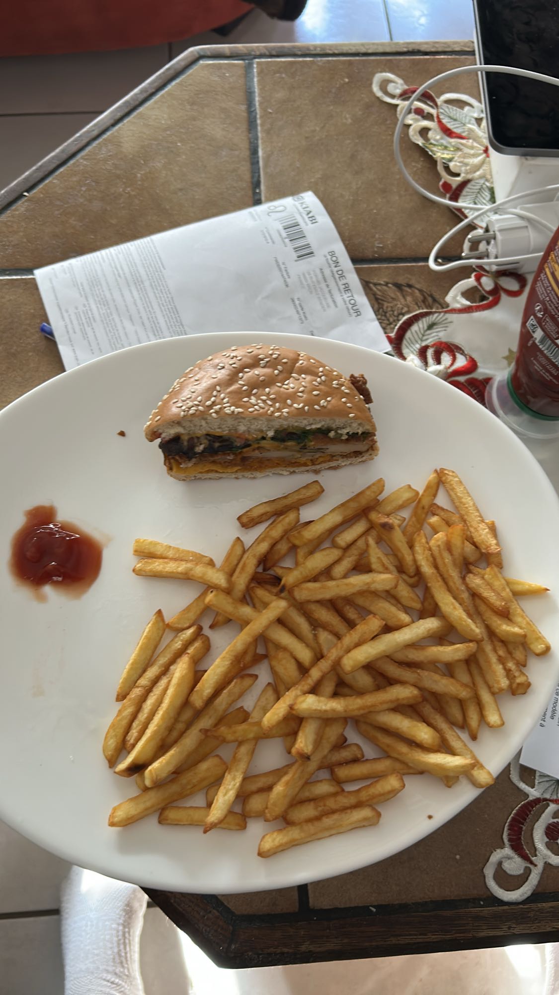 Burger et frites