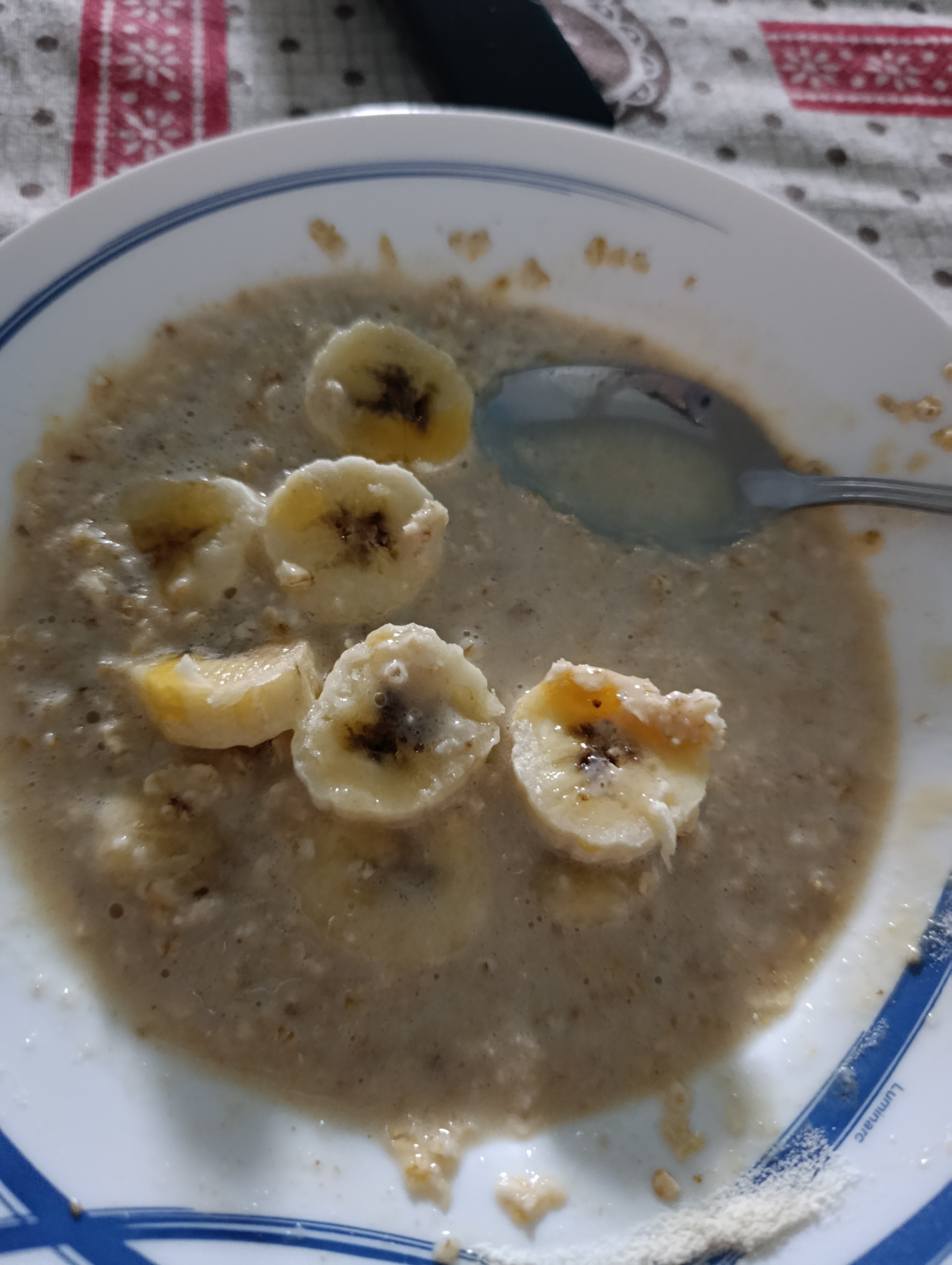 Avena con plátano