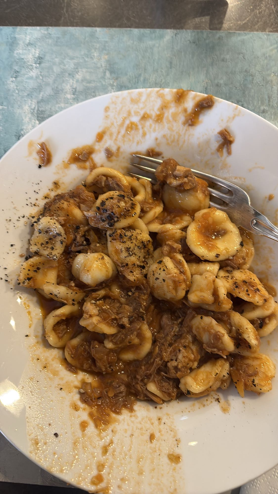 Orecchiette with meat ragu