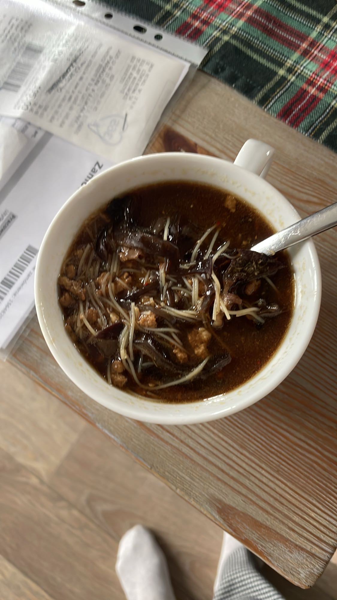 Zupa z grzybami i mięsem