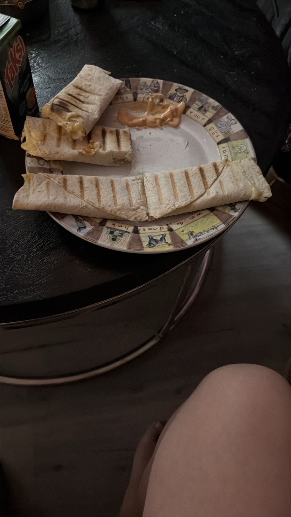 Gegrilde wraps met saus