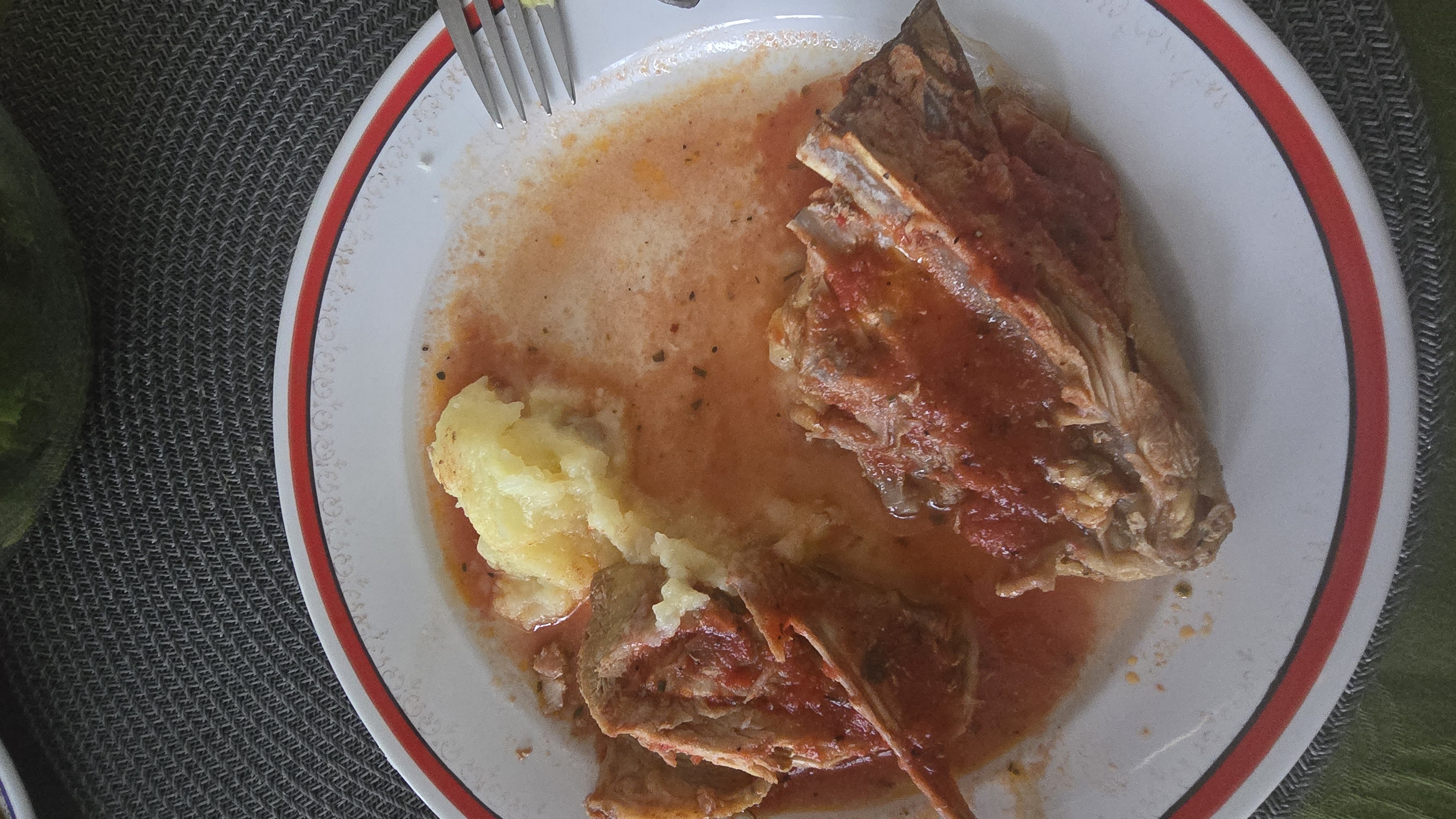 Lamb with mashed potatoes