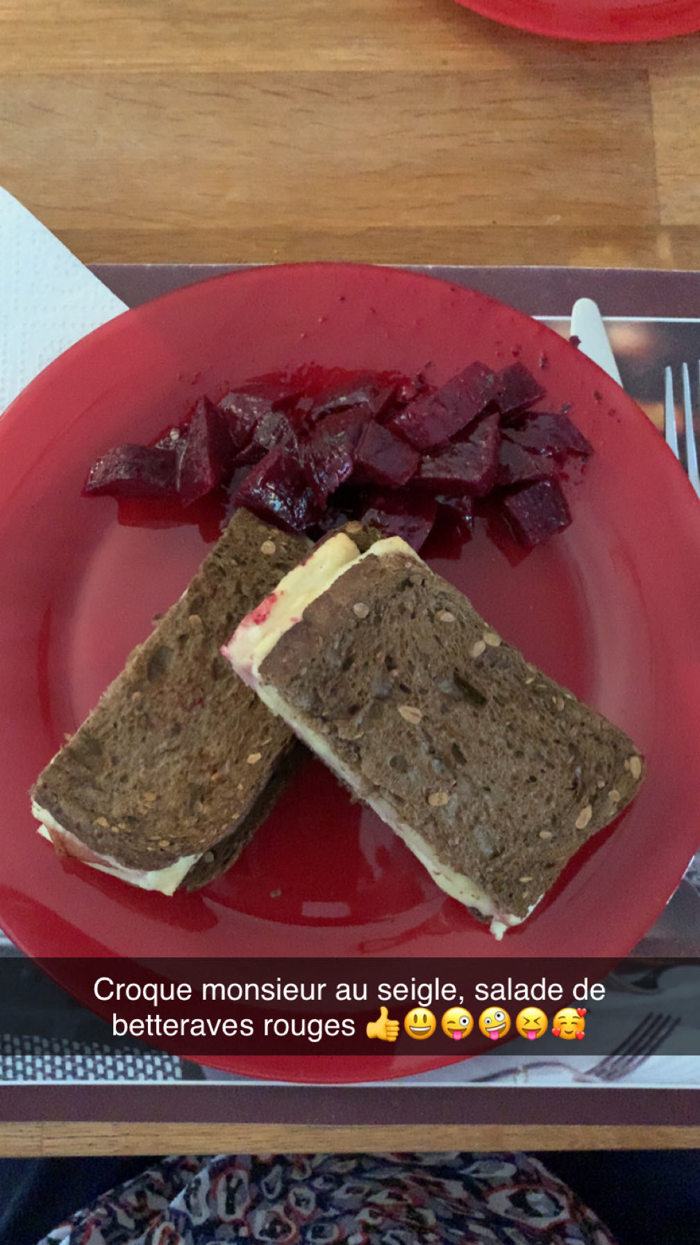 Croque seigle et betteraves