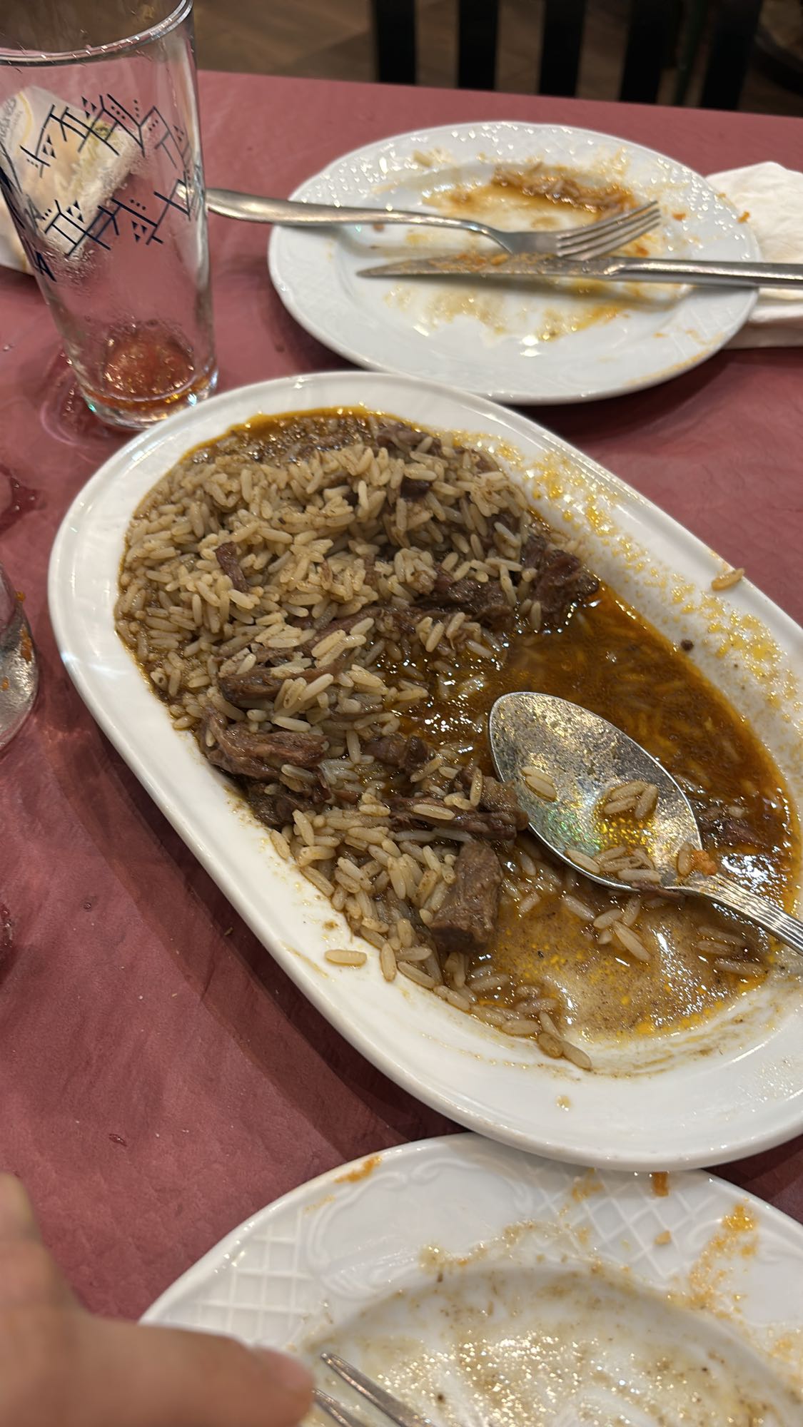 arroz con carne guisada