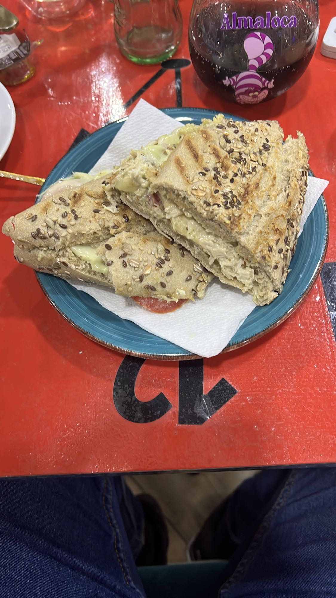 Sándwich integral con pollo
